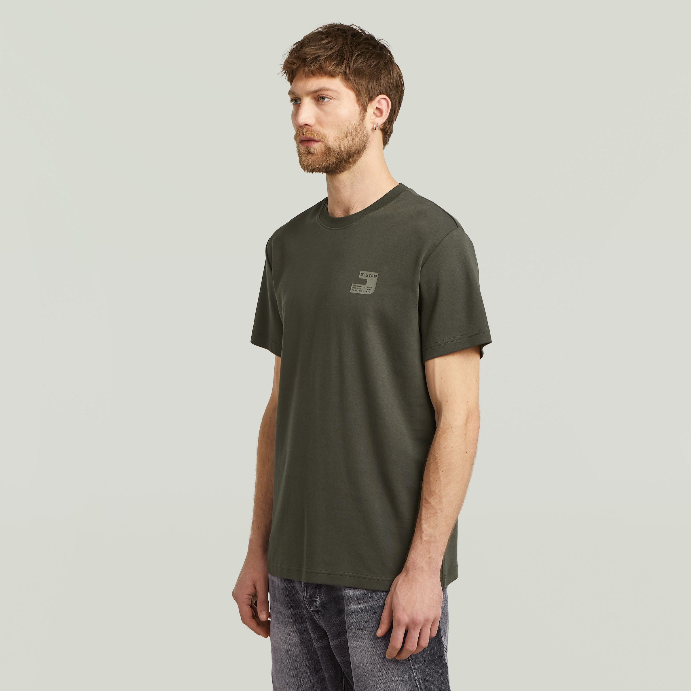 G-STAR T-Shirt »Chest Logo« Rundhals, Regular Fit