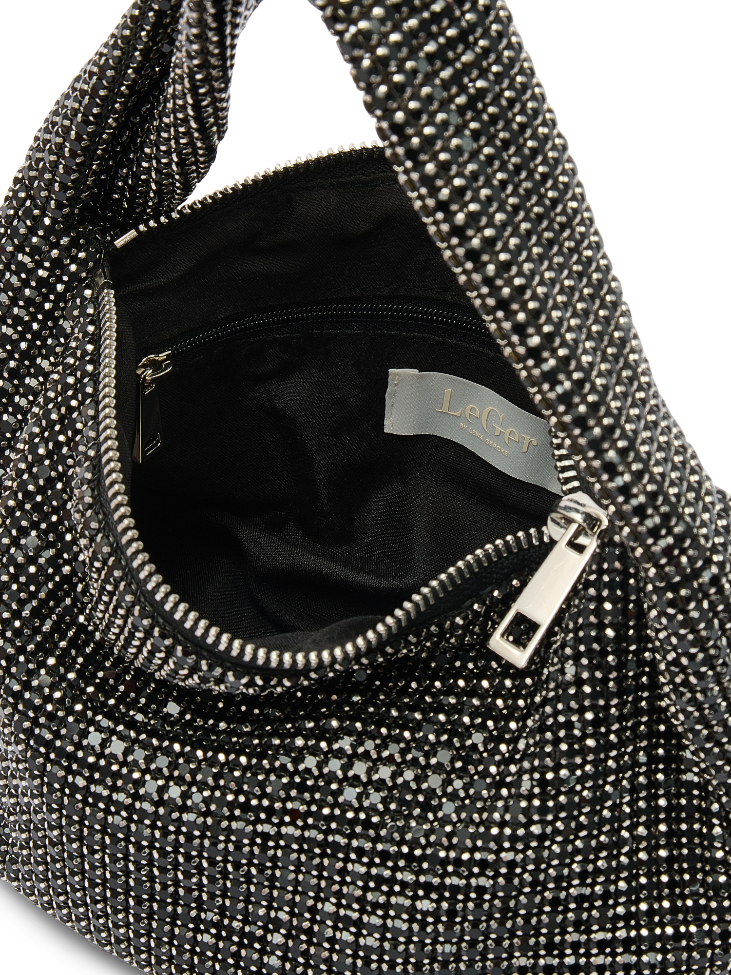 LeGer Hobo »Estelle Bag« Damen Tragetasche mit Schmucksteinchen verziert