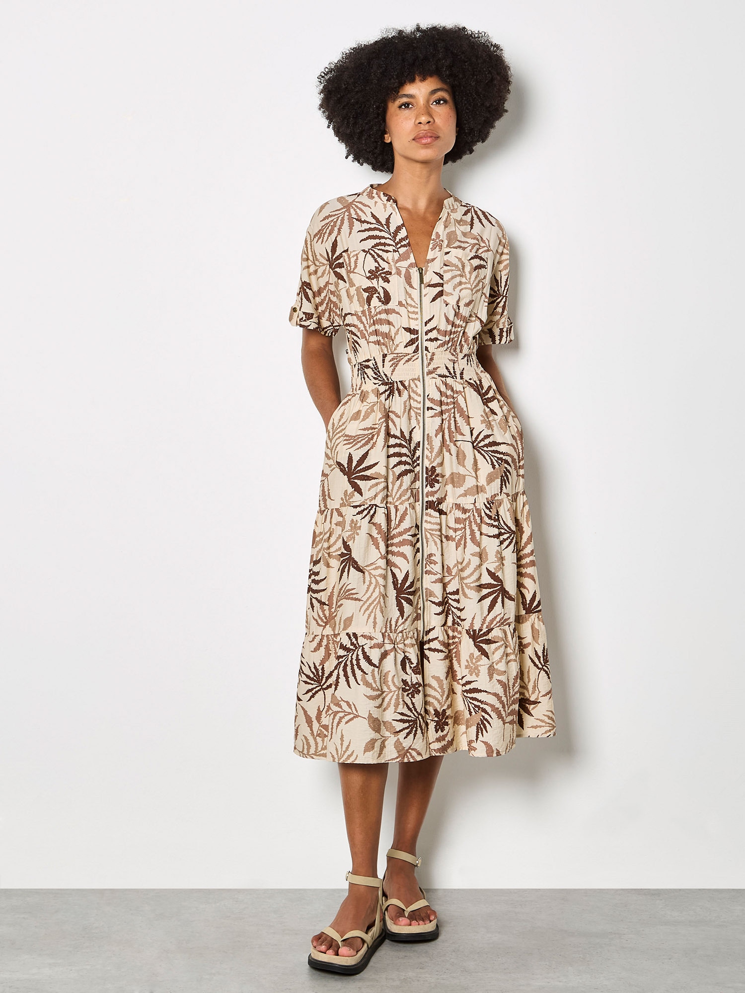 Apricot Midikleid »Midikleid« Druck