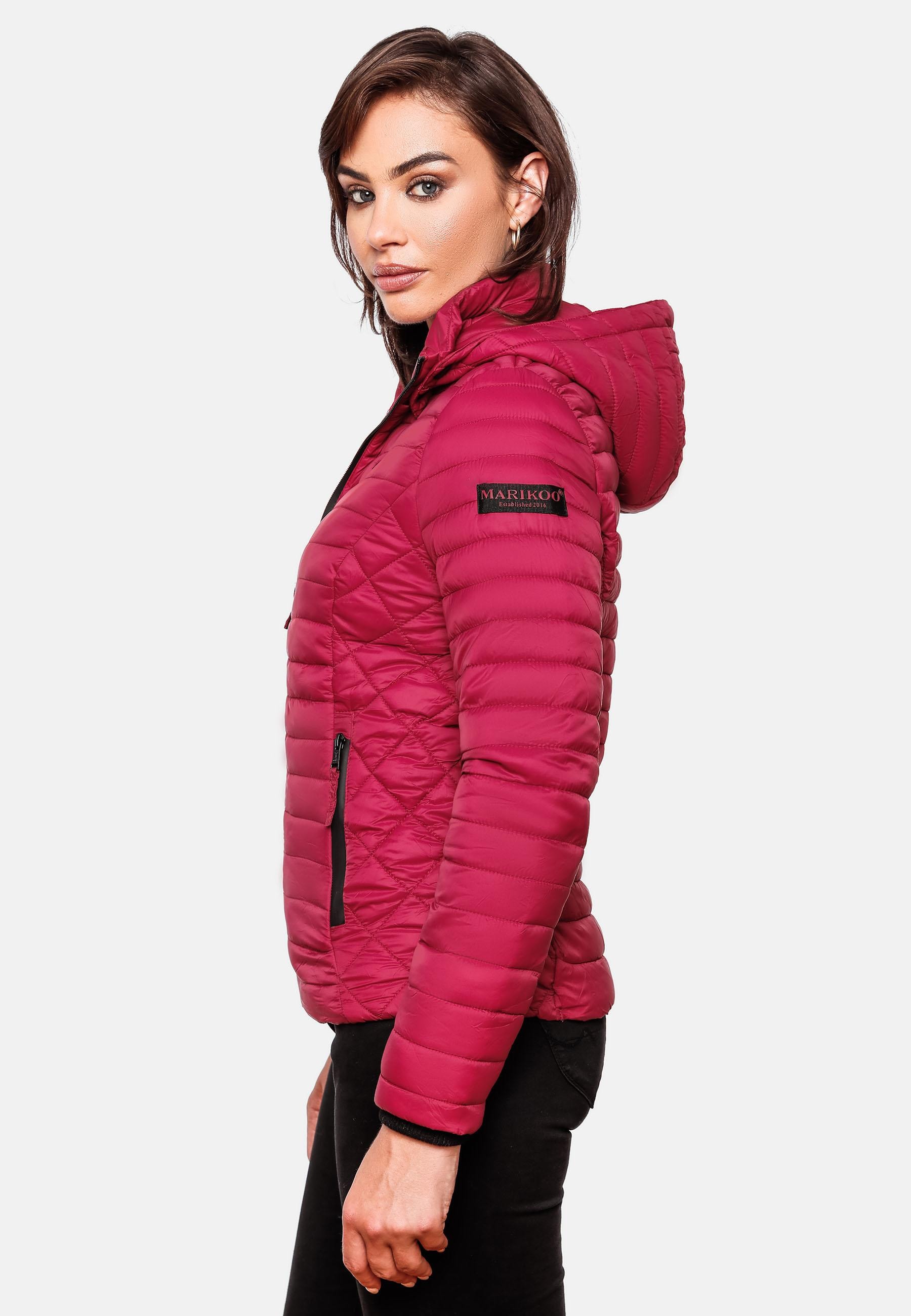Marikoo Steppjacke »Steppjacke Samtpfote«, mit Kapuze, ultraleichte Übergangsjacke mit Kapuze