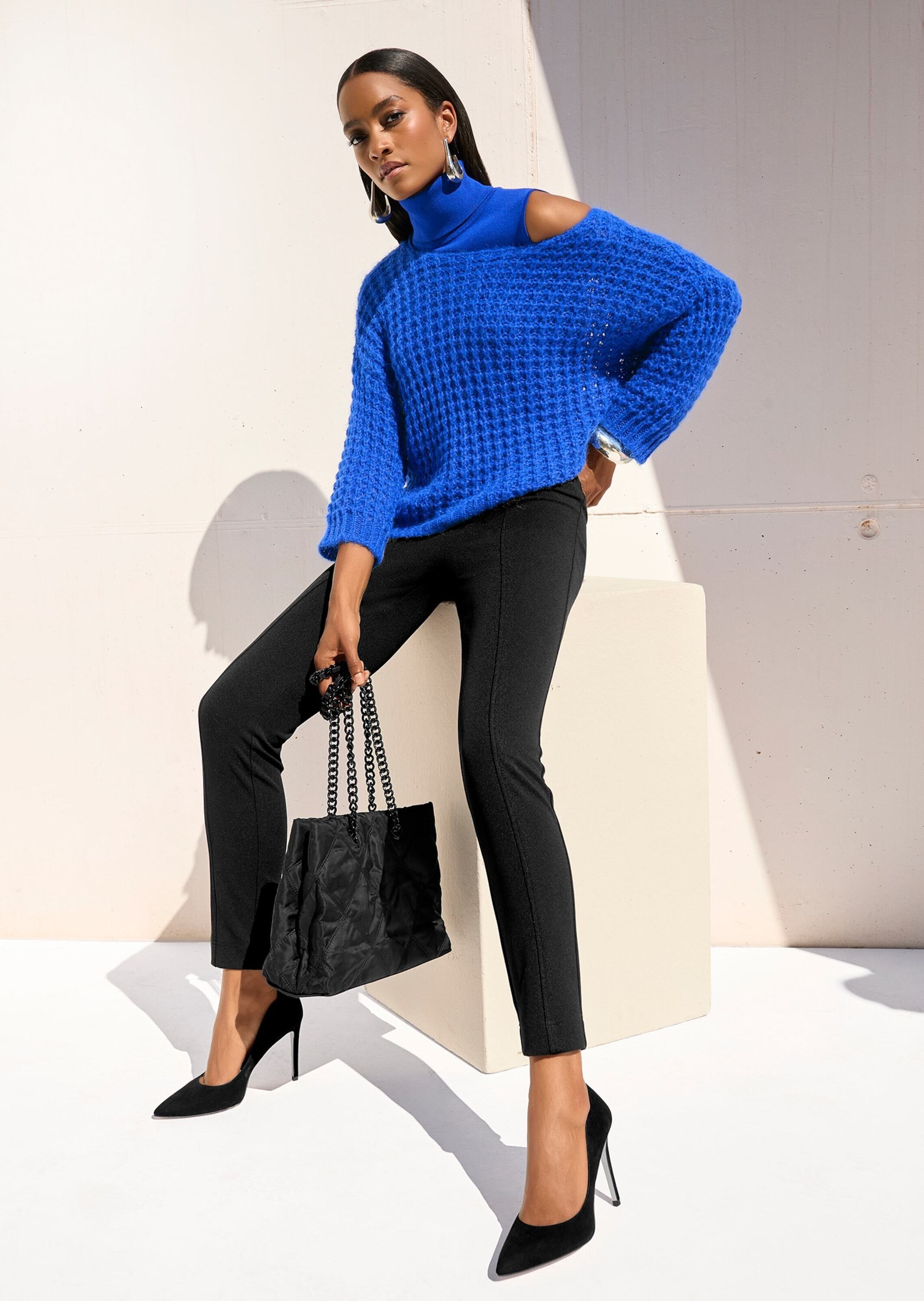 MADELEINE Longpullover »Pullover Pullover mit Pailletten«