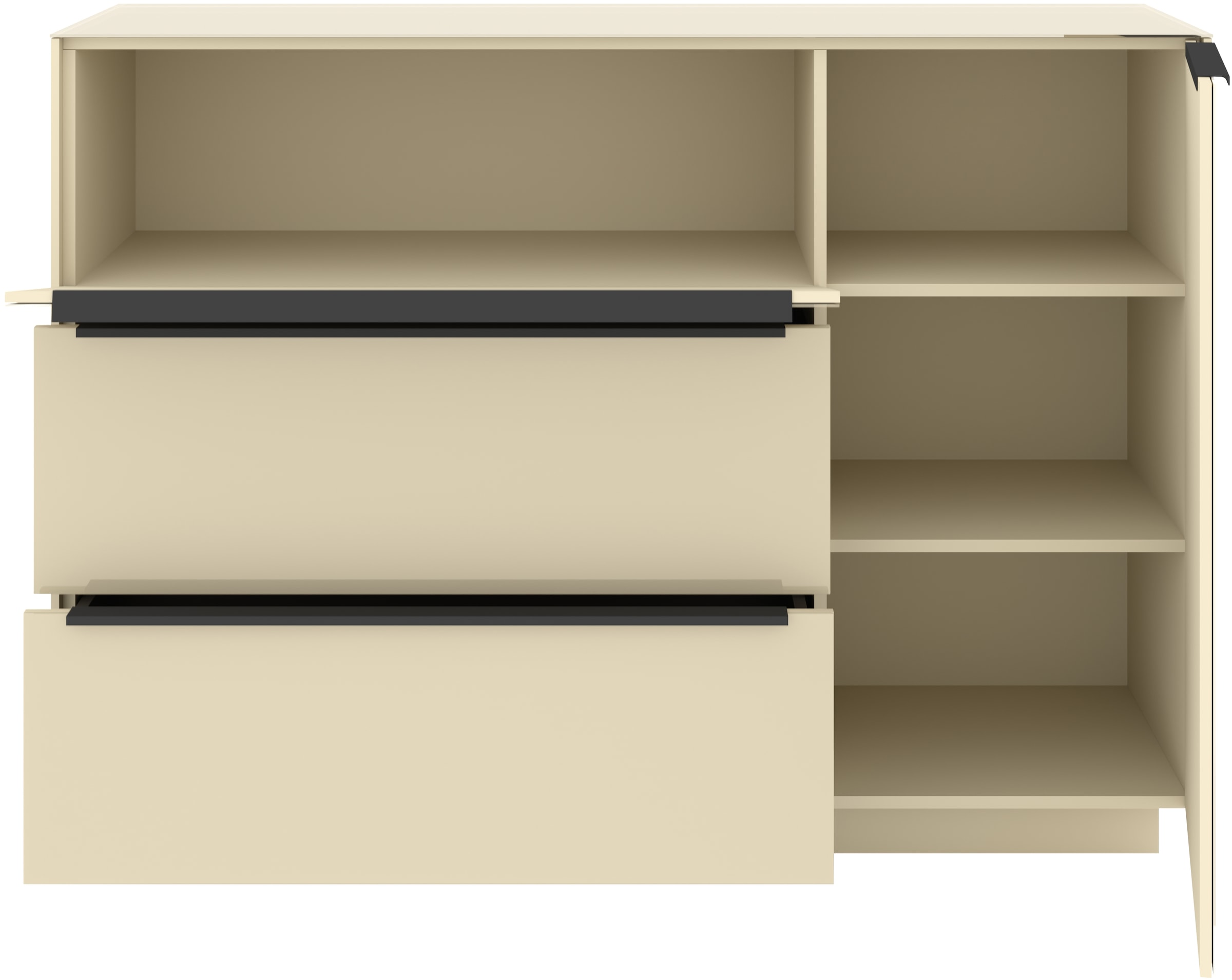 set one by Musterring Sideboard »Reno« 1 Stk. tlg. Mit Sockel in diversen Farben, 102 cm Höhe & Farbauswahl