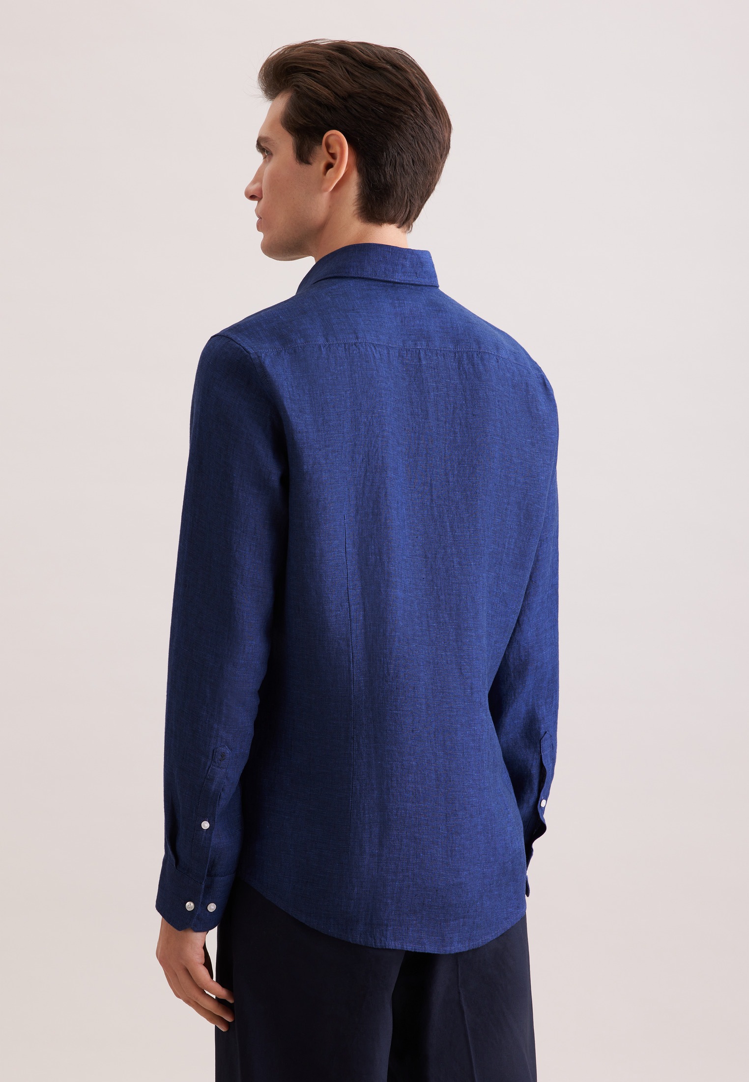 seidensticker Leinenhemd »Schwarze Rose« Slim 1/1 Kentkragen Uni