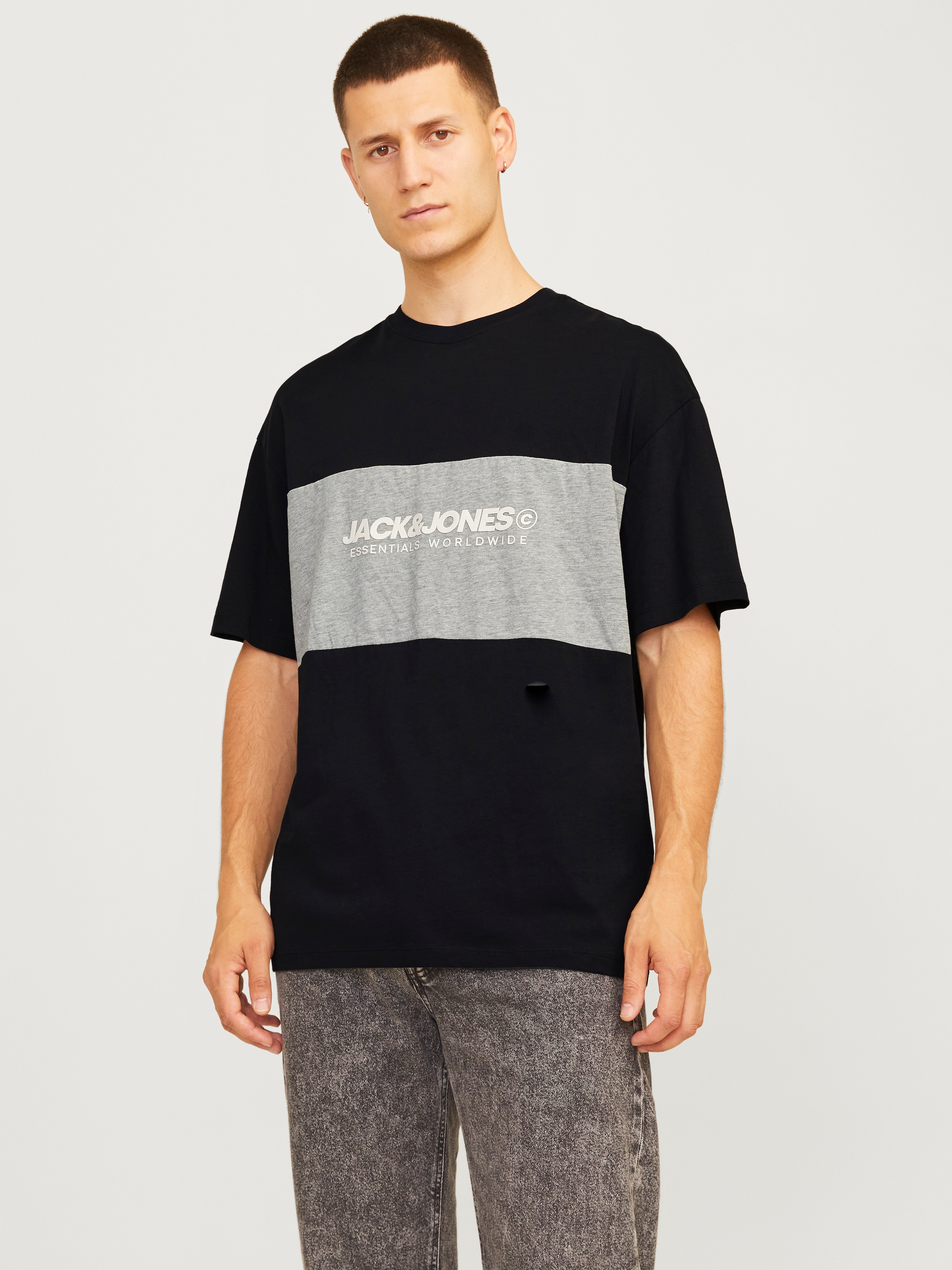 Rundhalsshirt »JJELEGACY BLOCKING TEE SS O-NECK NOOS«