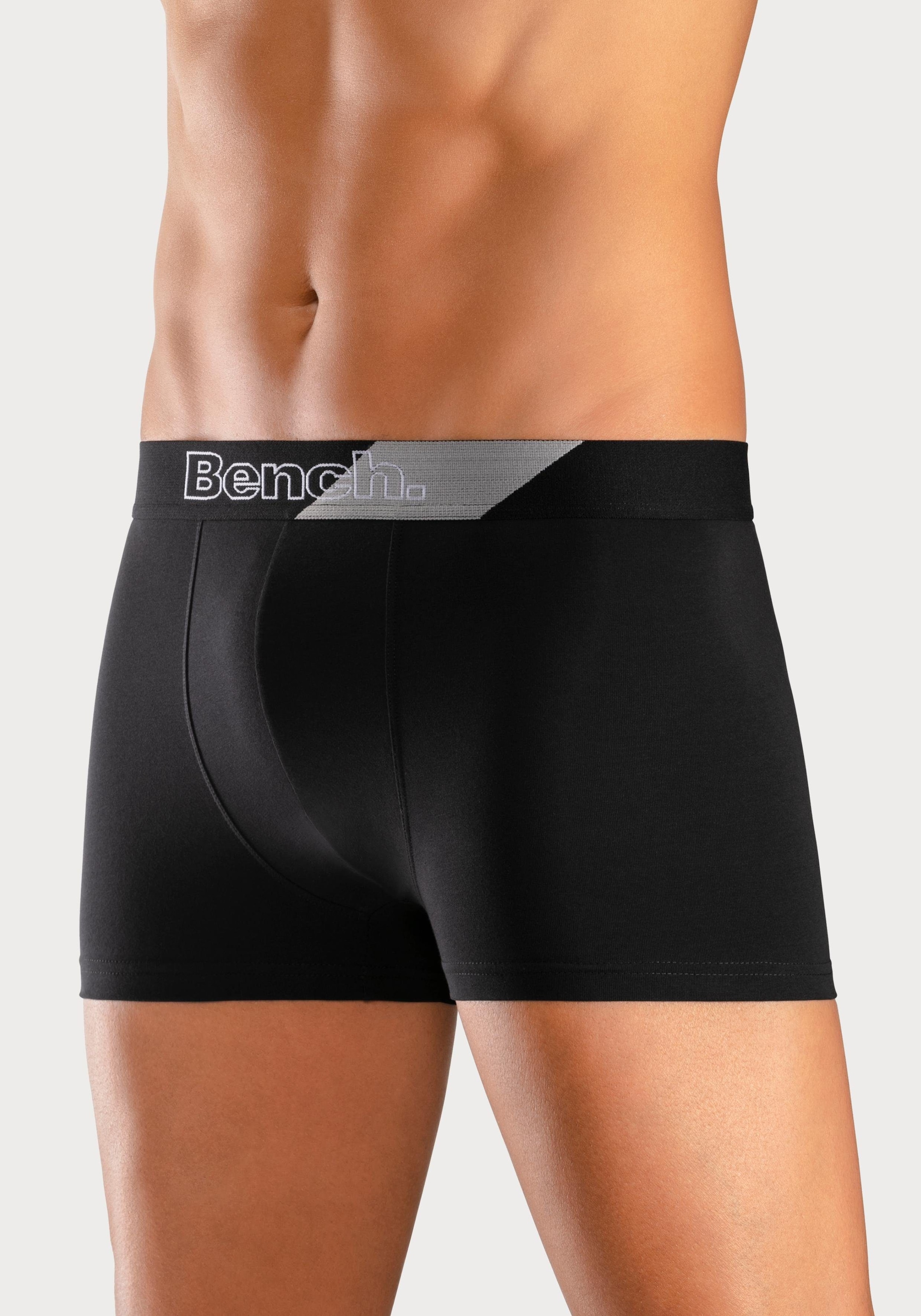 Bench. Boxer »Boxershorts für Herren«, (Packung, 3 St.), mit modischem Streifen im Webbund