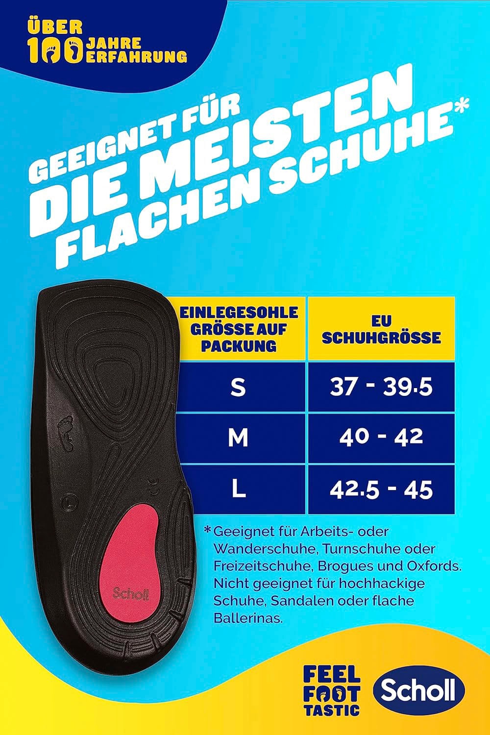 Scholl Einlegesohlen »In-Balance 3/4 bei Schmerzen Knie bis Ferse«, Sohlen bei Schmerzen von Knie bis Ferse