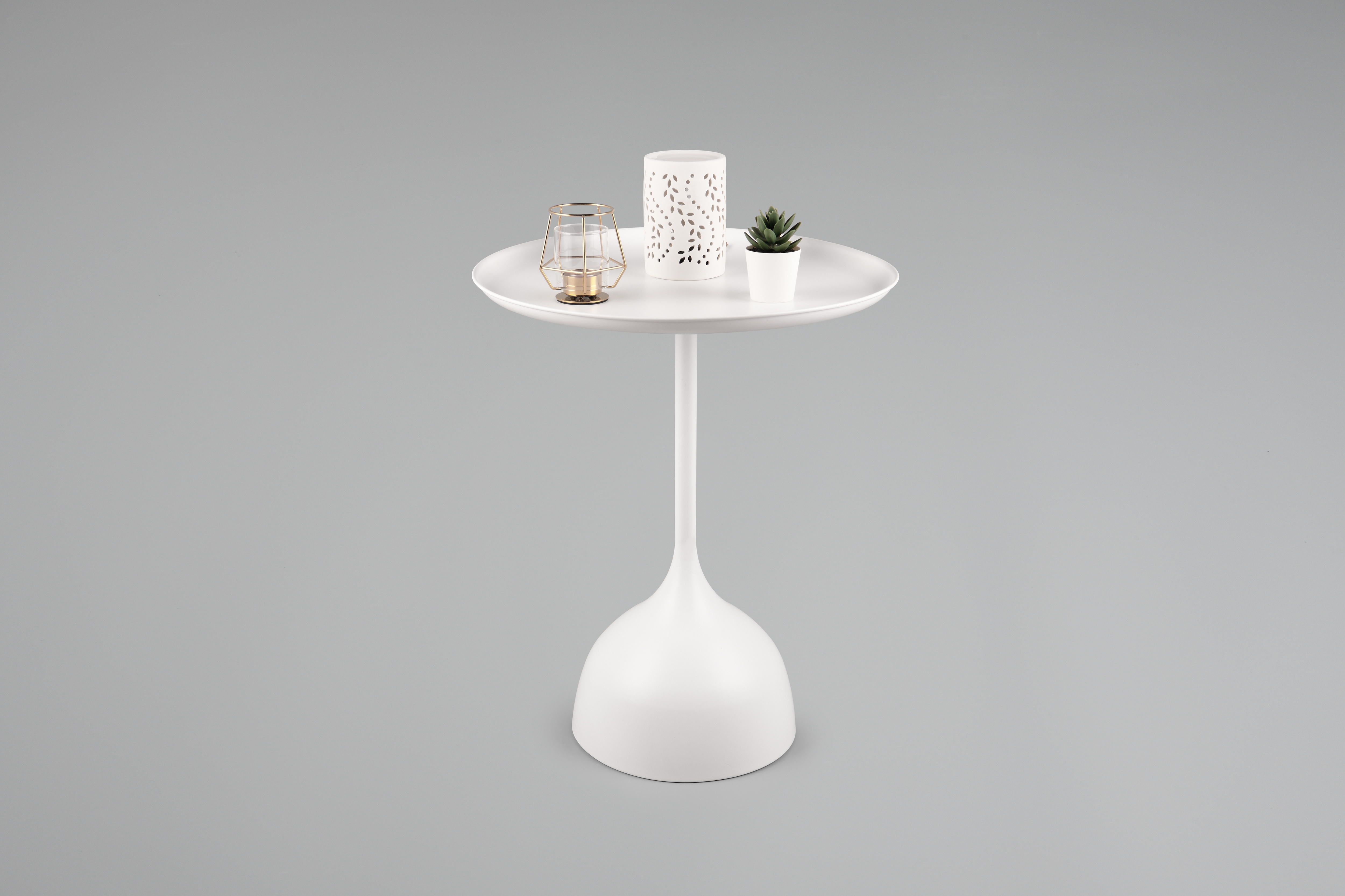 Mirrors And More Beistelltisch »Mona« 1 Stk. tlg. in weiß, Größe B/H/T: 48 cm x 60 cm x 48 cm