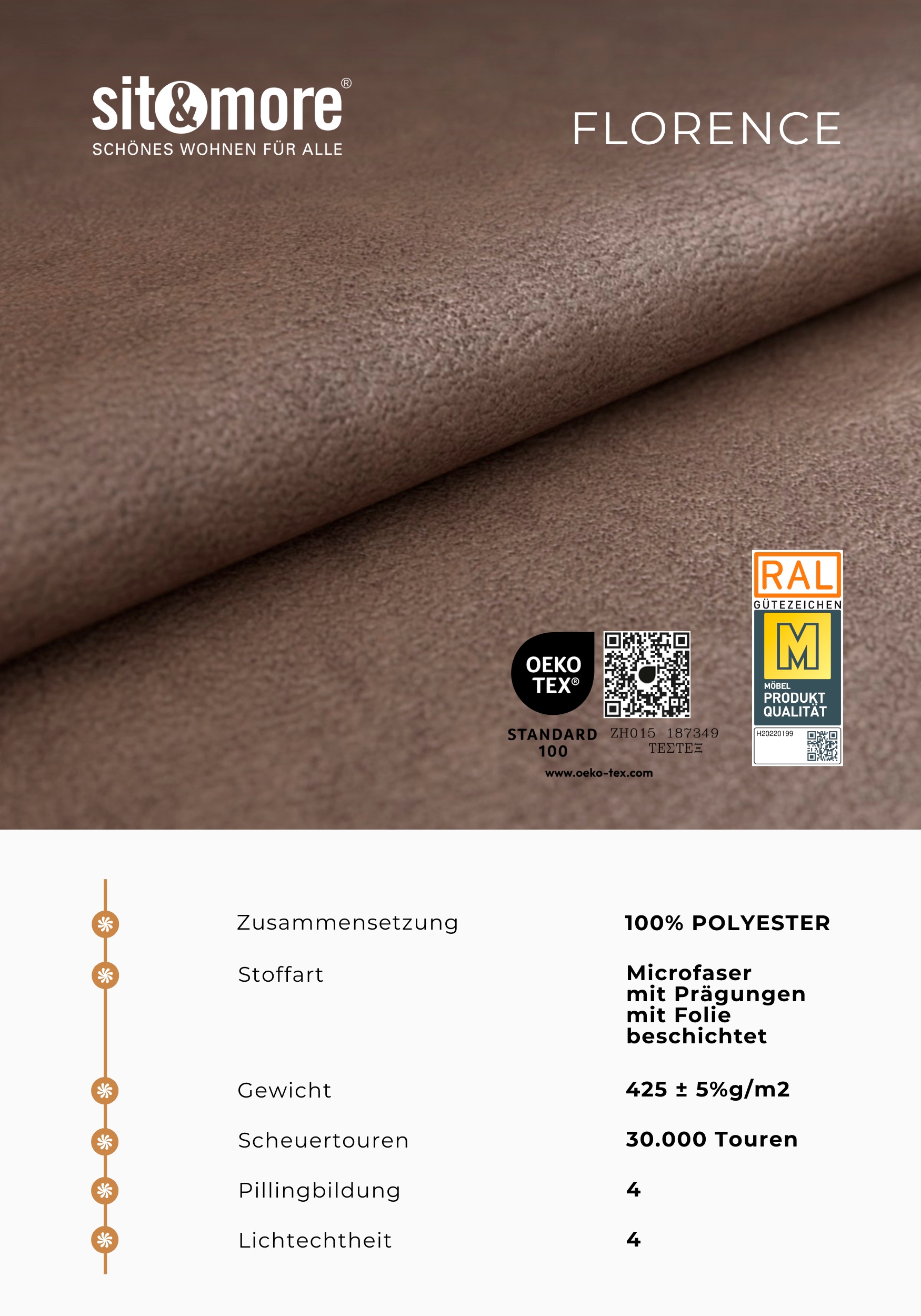 Home affaire Sofa-Kopfstütze »Palmera, B: 50 cm« Set: 2 Stück, passend zur Serie