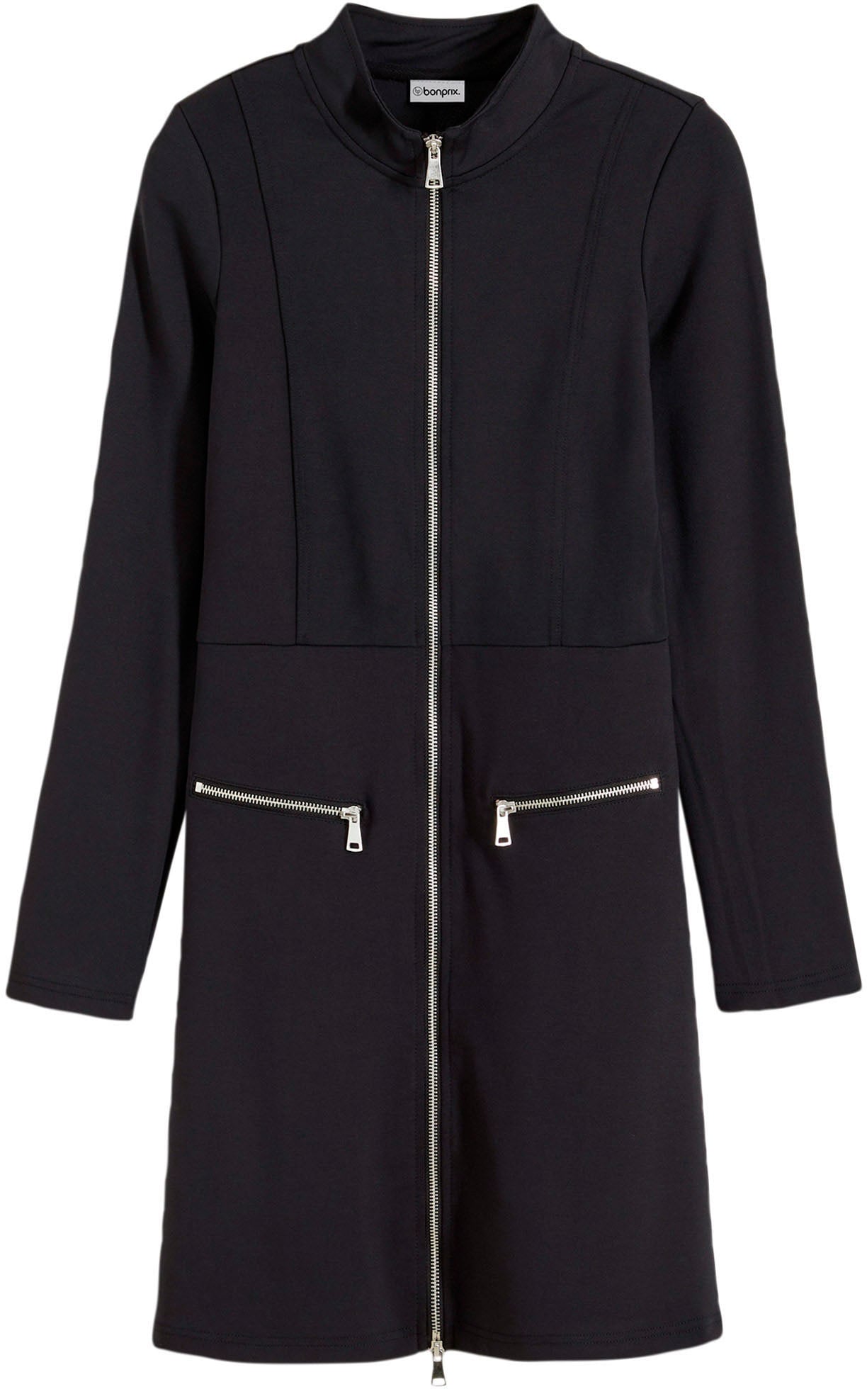 bonprix Minikleid aus Viskose, Polyester und Elasthan, mit Punto di Roma Material