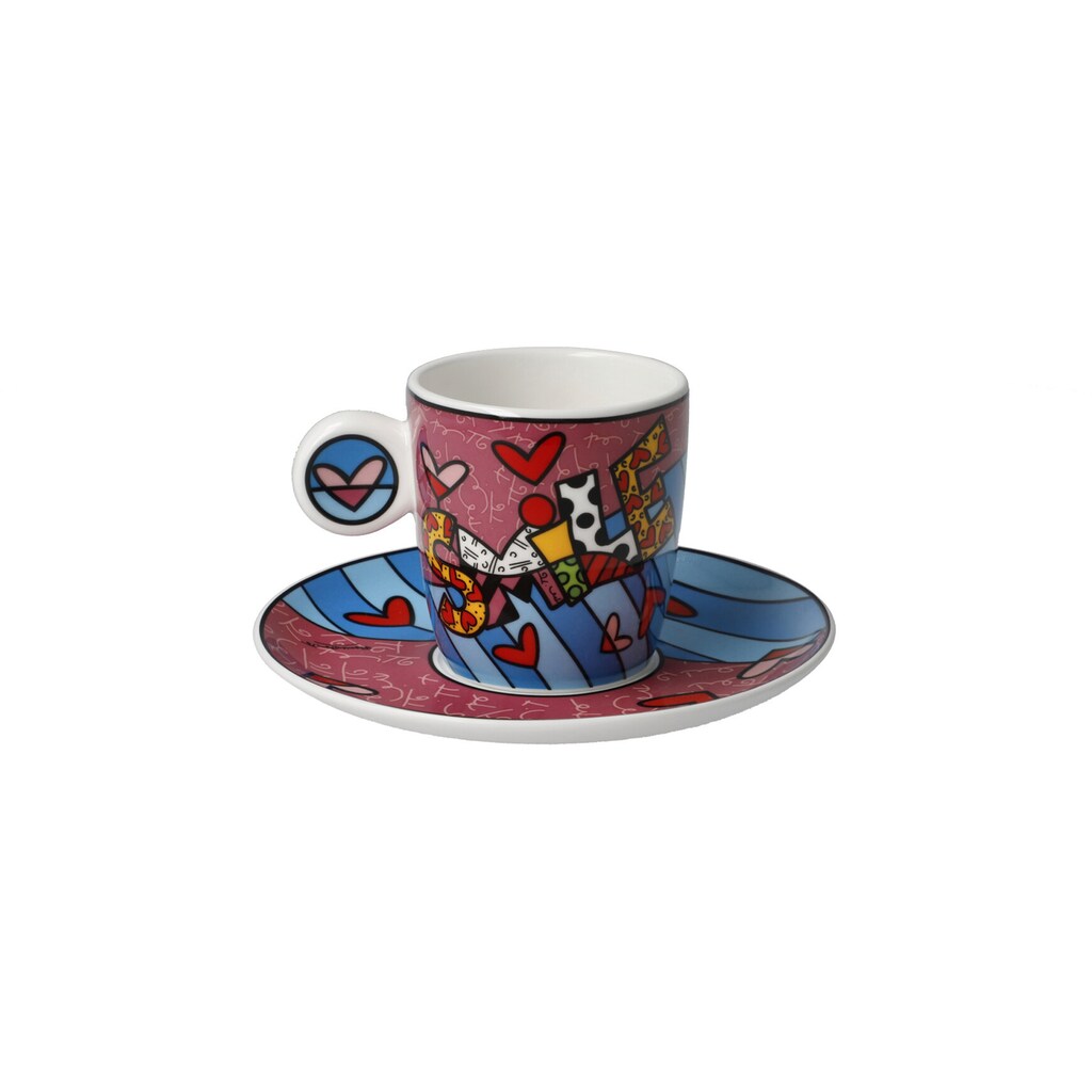 Goebel Espressotasse »Britto«, Pop Art, Fine Bone China, Romero Britto - Smile
