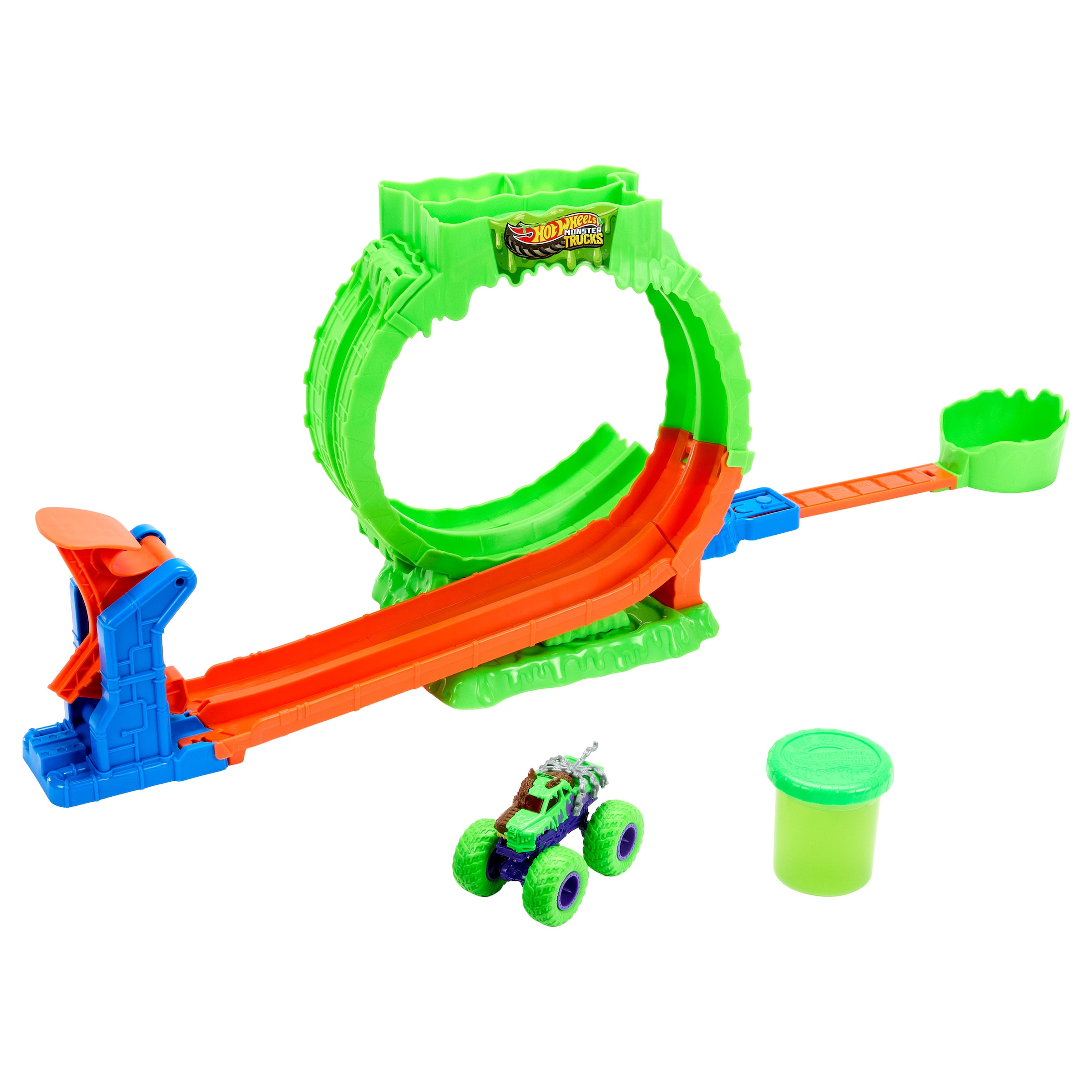 Hot Wheels Autorennbahn »Hot Wheels Monster Trucks 1:64 Chaos Looping Challenge«