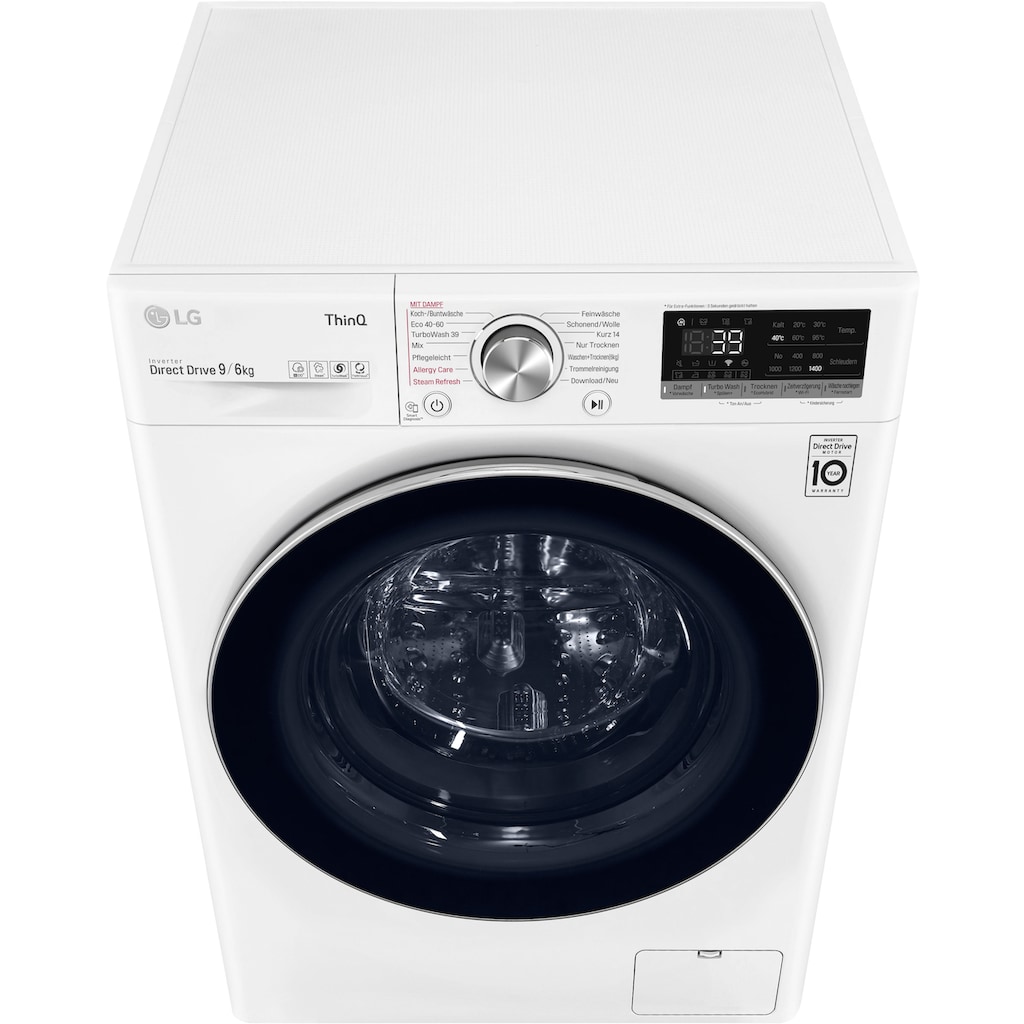 LG Waschtrockner »V7WD96H1A«, TurboWash® - Waschen in nur 39 Minuten