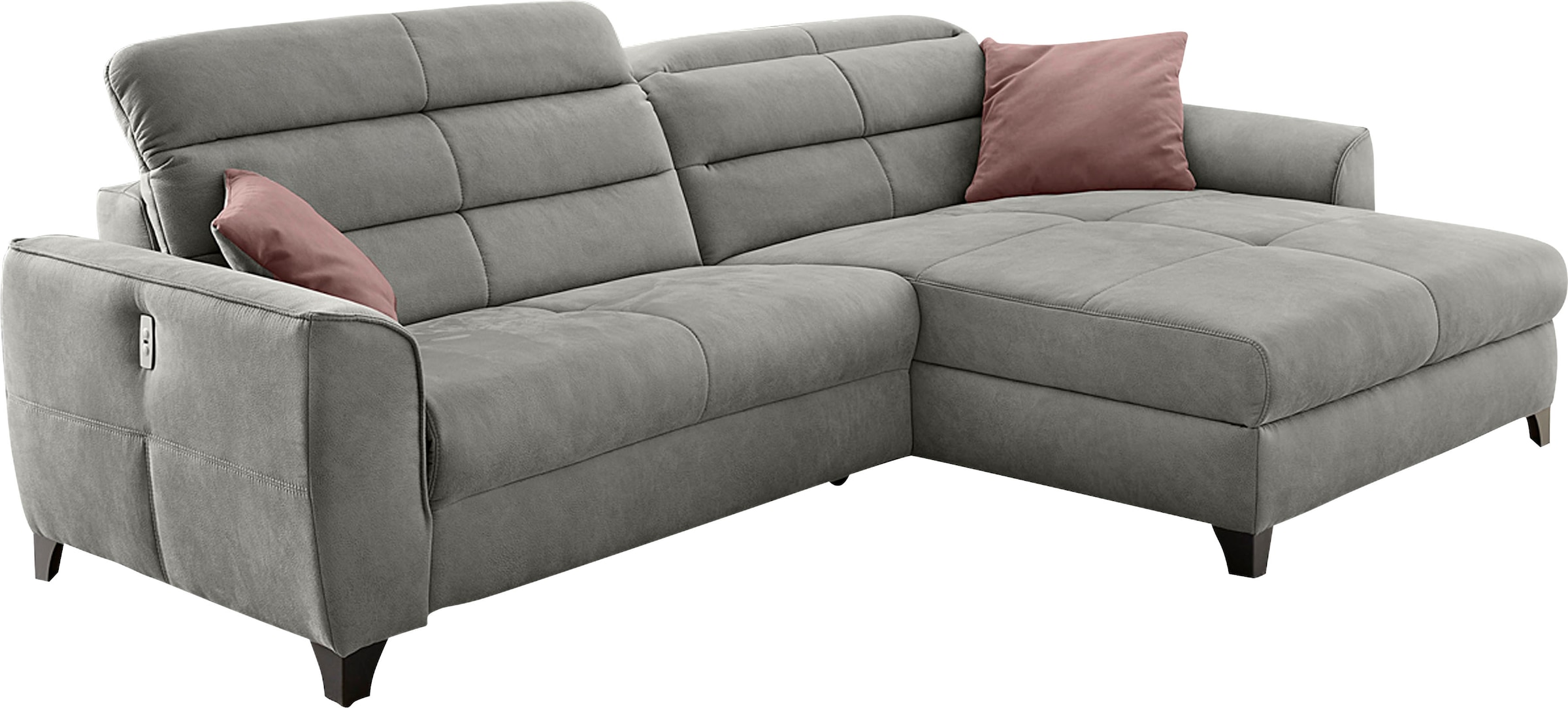 Jockenhöfer Gruppe Ecksofa »Double One L-Form«, mit 2x 120cm breiten, elektromotorischen Relaxfunktionen