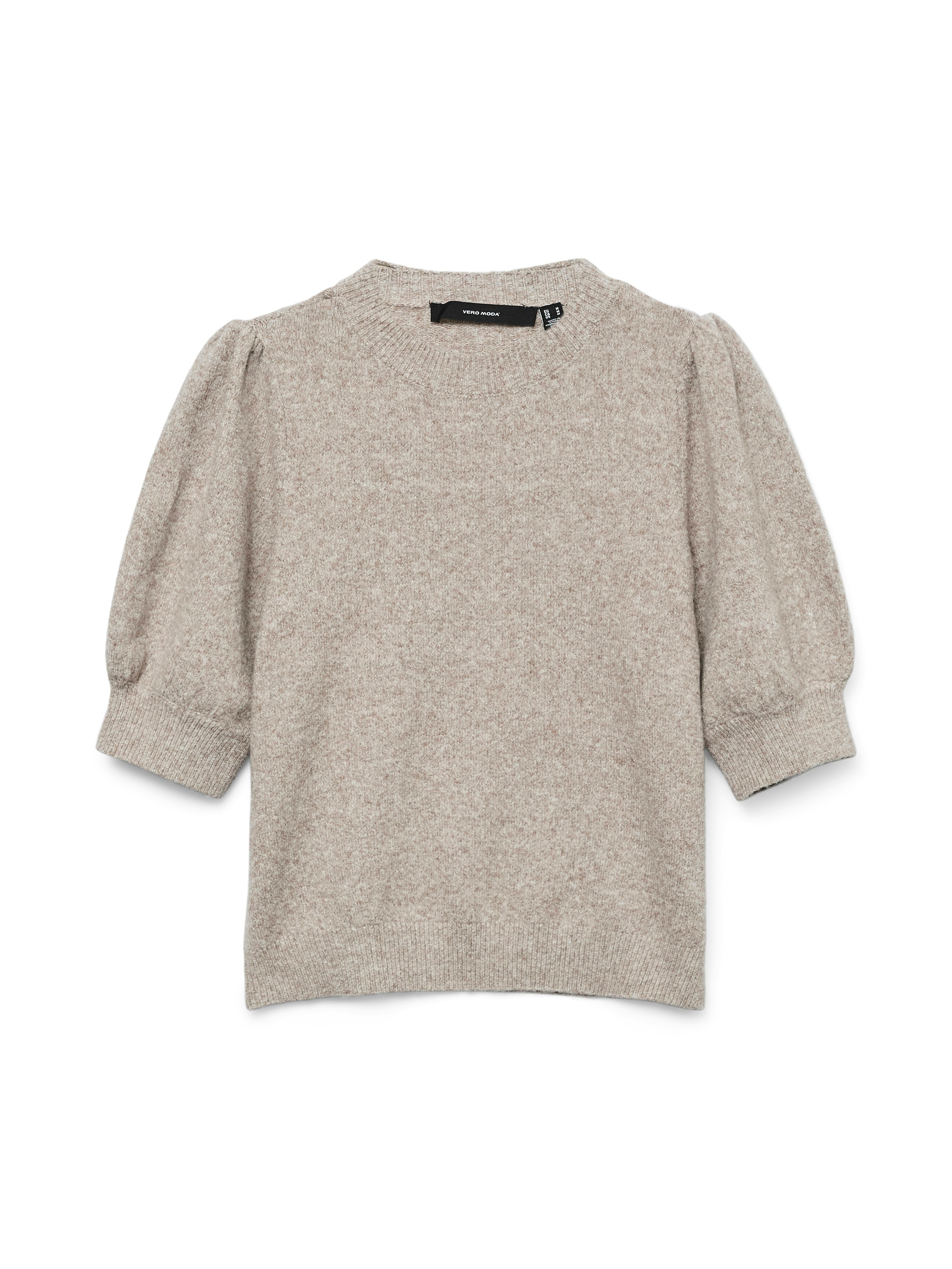 Vero Moda Kurzarmpullover »VMDOFFY 2/4 O-NECK PULLOVER GA NOOS«, mit leichten Puffärmeln