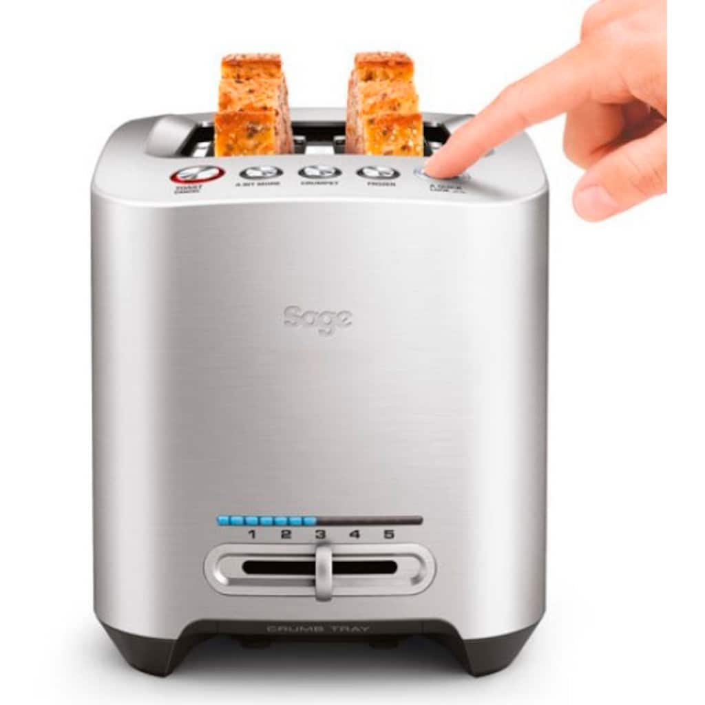Sage Toaster »the Smart Toast, STA825BAL«, 2 kurze Schlitze, 1000 W