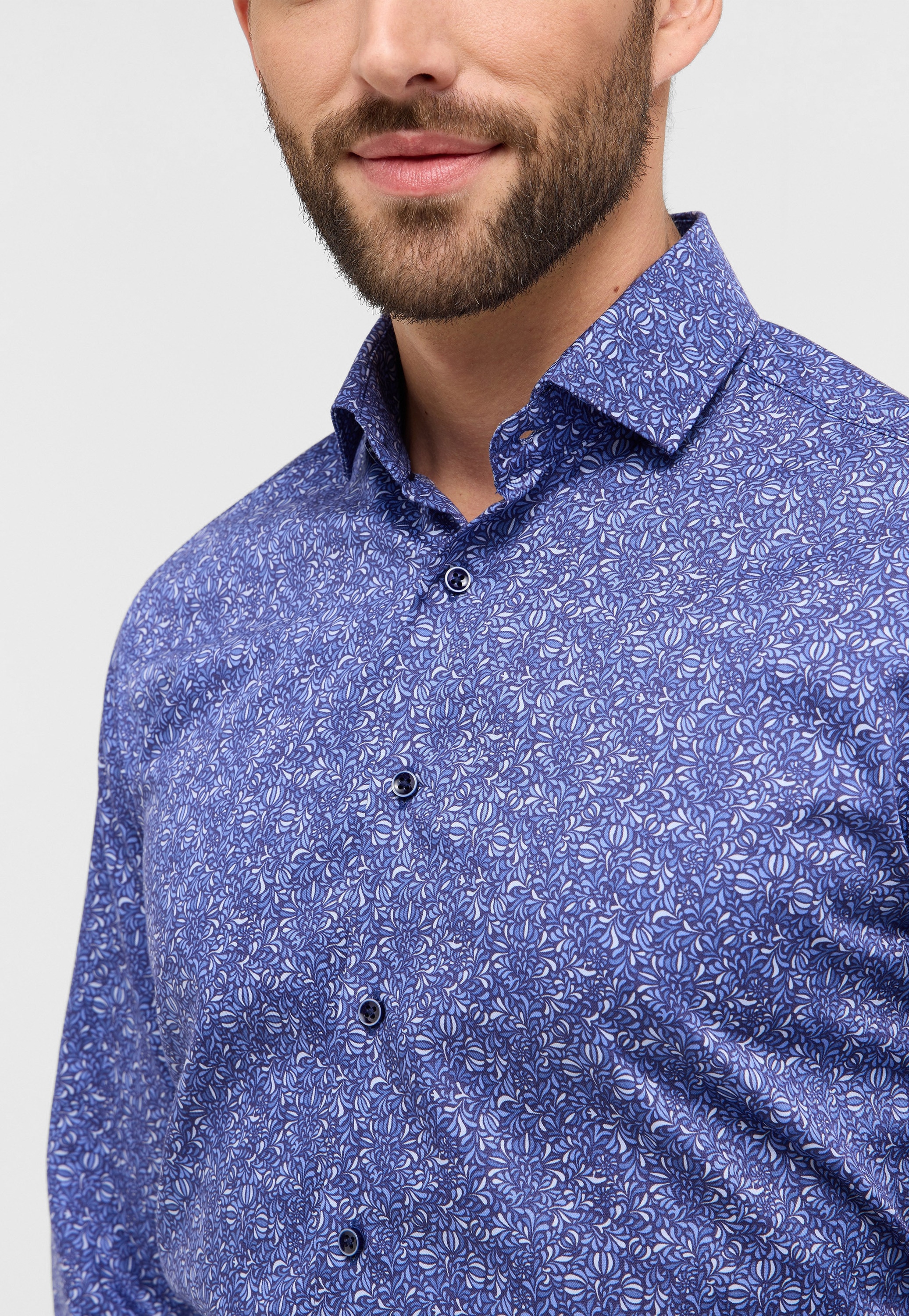 Eterna Langarmhemd »MODERN FIT«, NON IRON (bügelfrei)