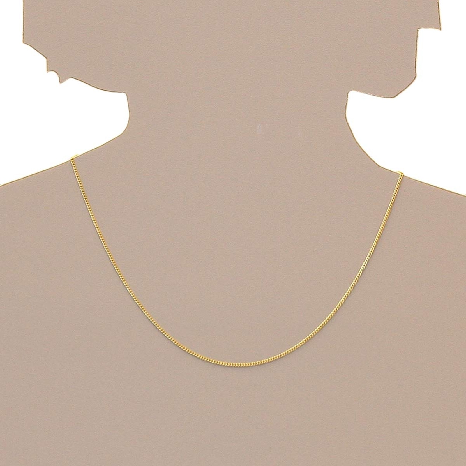 OSTSEE-SCHMUCK Silberkette »- Panzer diamantiert 1,3 mm breit - Silber 925/000, vergoldet -,«