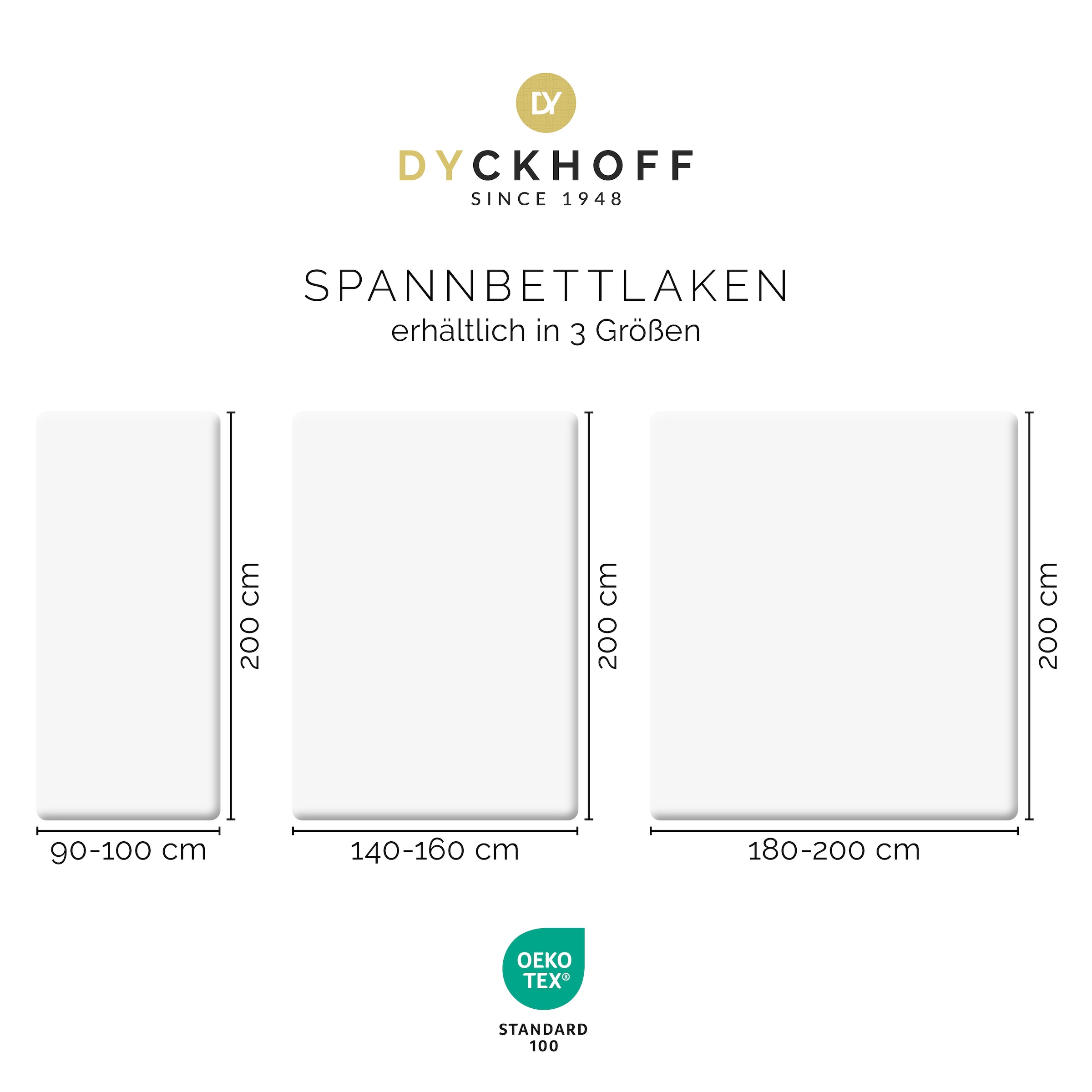 Dyckhoff Spannbettlaken »Uni« Angenehm weich, besonders flexibel, bis 25cm Matratzenhöhe