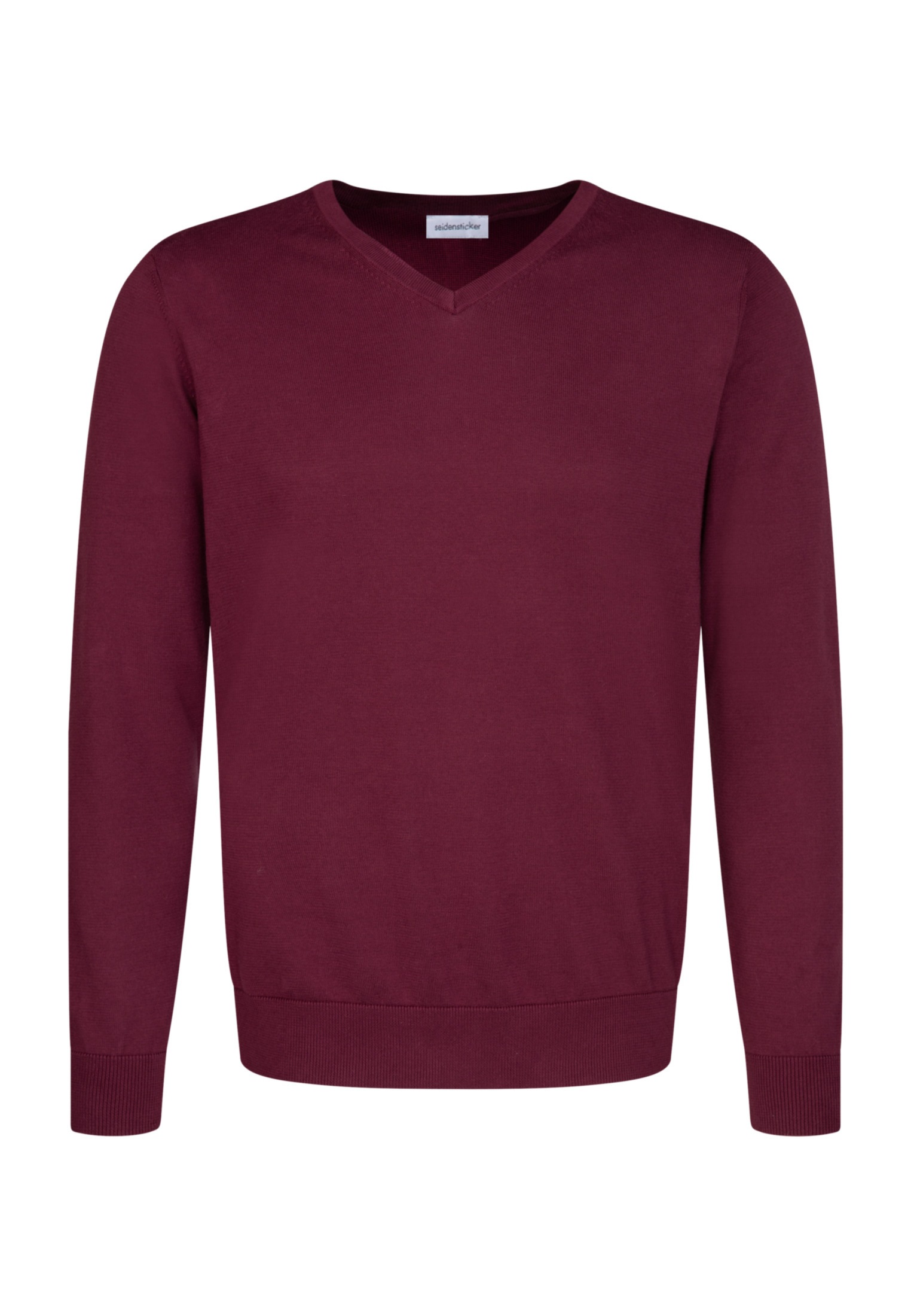 seidensticker Strickpullover »Schwarze Rose«, Langarm V-Neck Uni