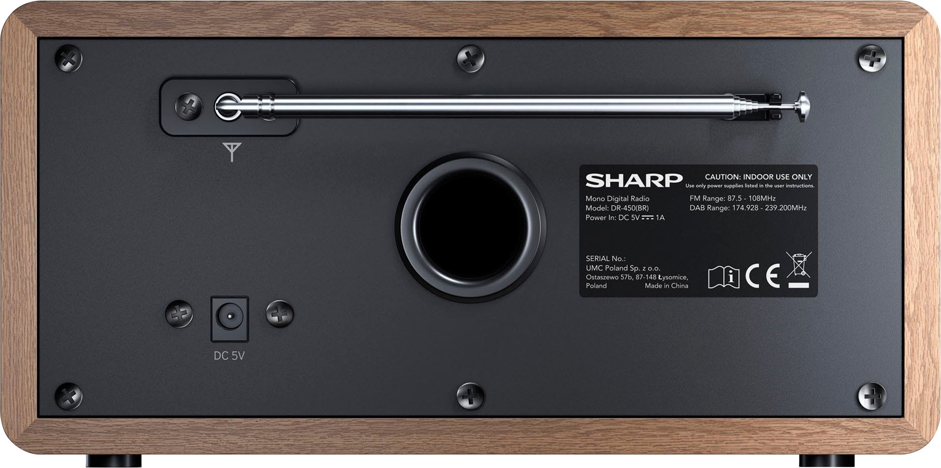 Sharp Digitalradio (DAB+) »DR-450«, (Bluetooth Automatische Senderverfolgung-Digitalradio (DAB+)-FM-Tuner mit RDS 6 W)