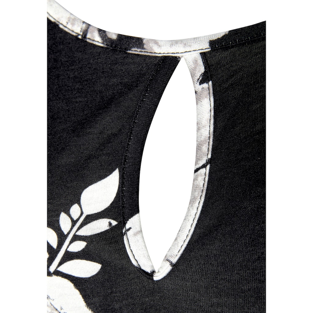 LASCANA 3/4-Arm-Shirt, mit Trompetenärmeln