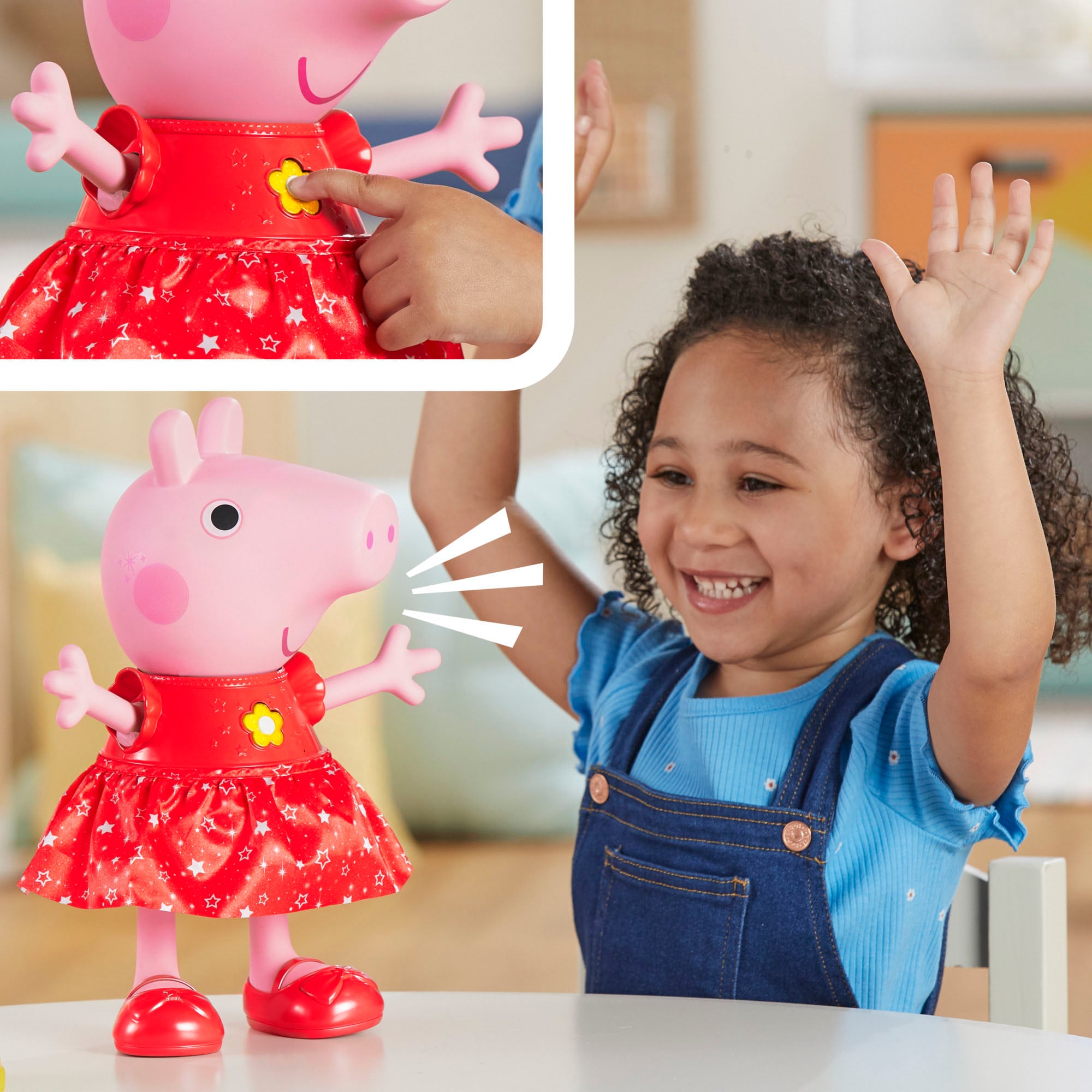 Hasbro Stehpuppe »Peppa Pig, Peppas Matschepfützen-Party«, mit Funktionen