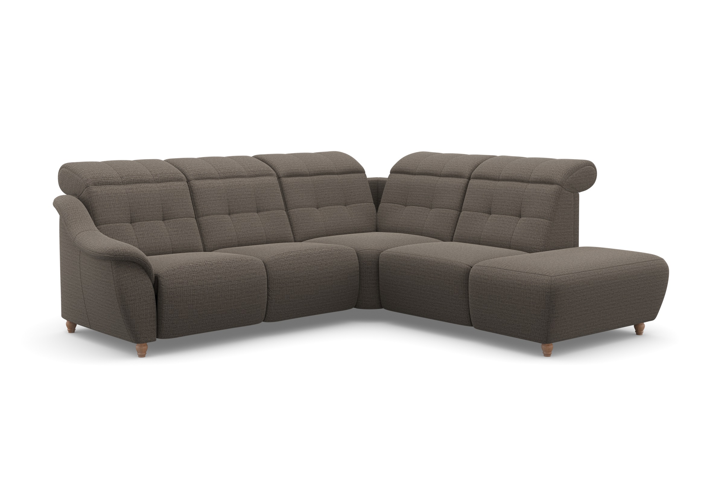Home affaire Ecksofa »Boston L-Form« Kopfteilverstellung an jeder Sitzfläche, wahlweise Relaxfunktion