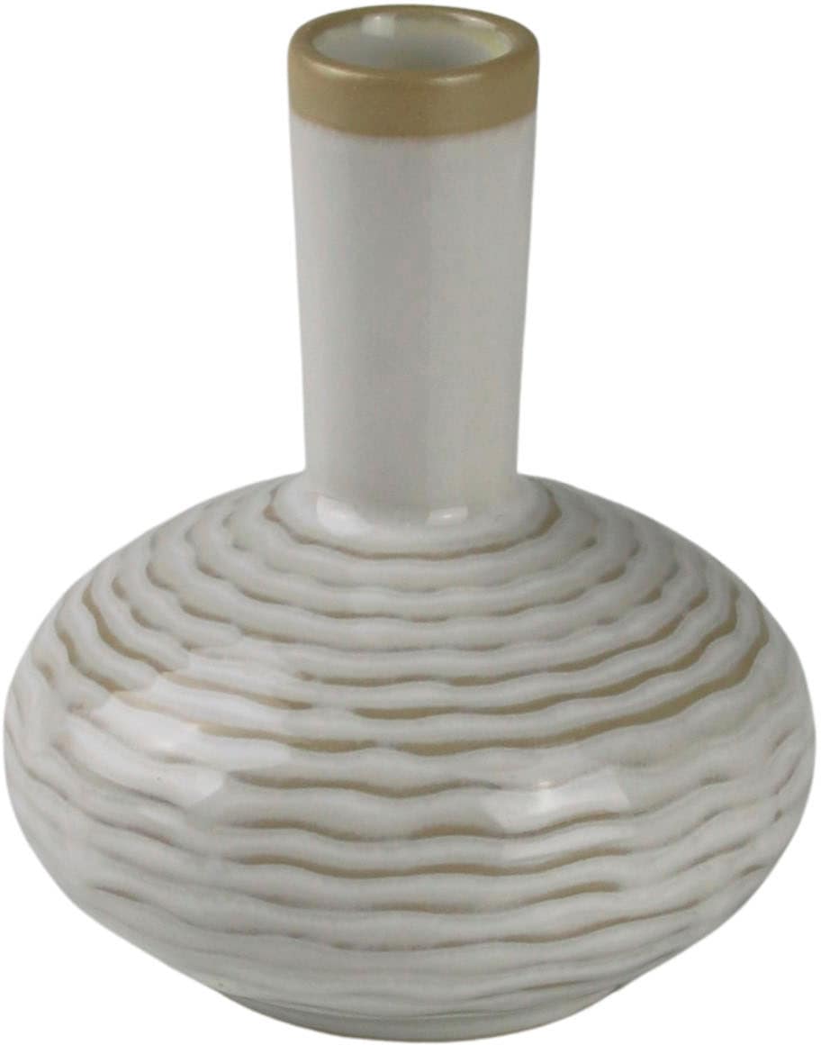 AM Design Tischvase »Blumenvase in Flaschen-Form«, (Set, 3 St.), Dekovase aus Keramik, Höhe ca. 10,30 cm