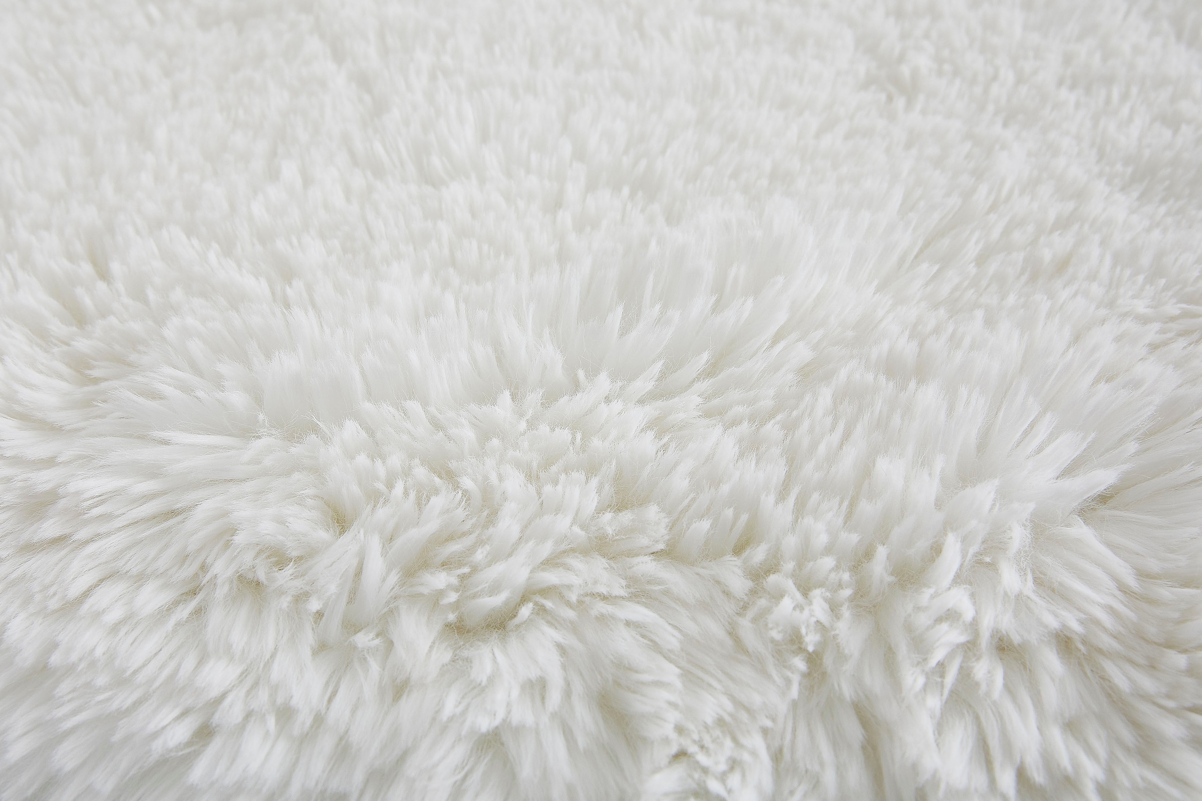 my home Fellteppich »Alpa« rund 35 mm Höhe Kunstfell, Uni Farben, sehr weich, waschbar