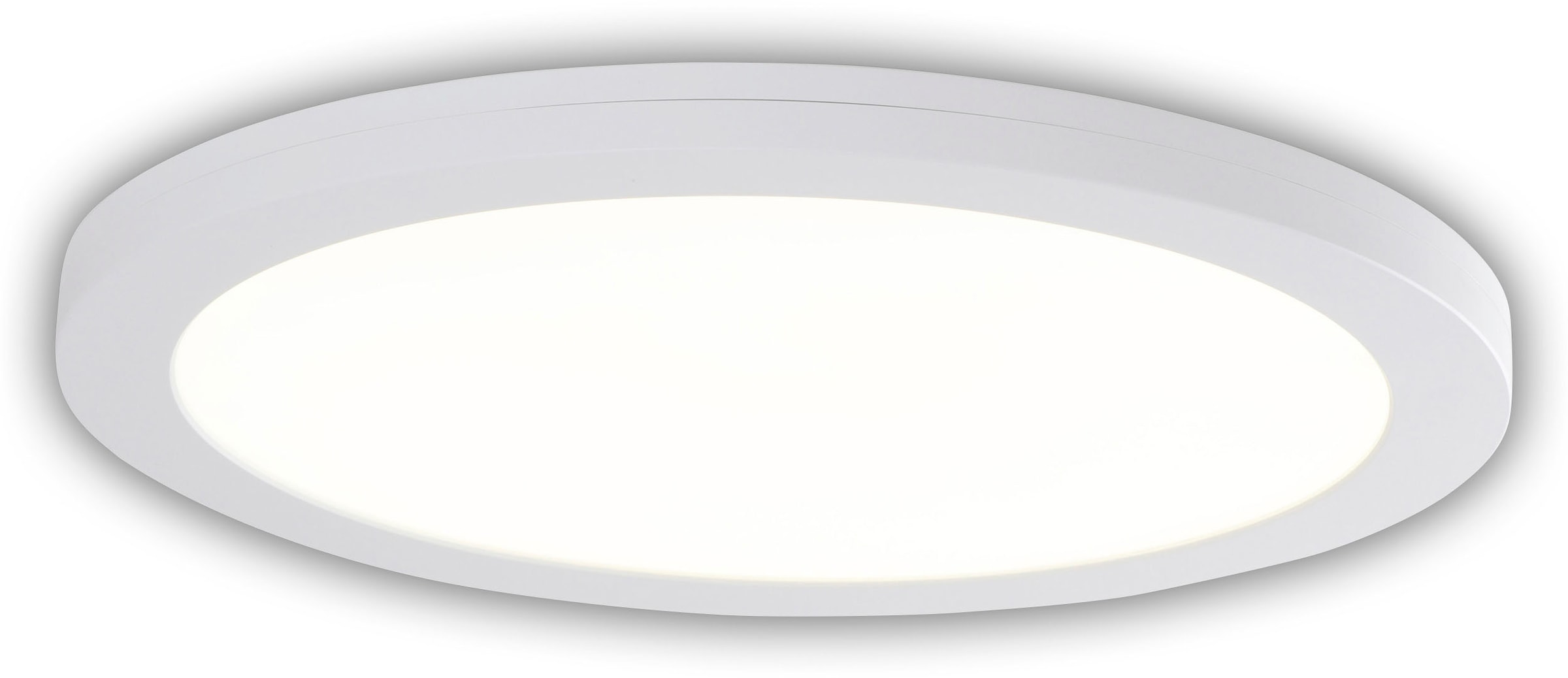 Ovale LED-Deckenleuchte - 4000K - mit Nachtlicht - ohne Schalter