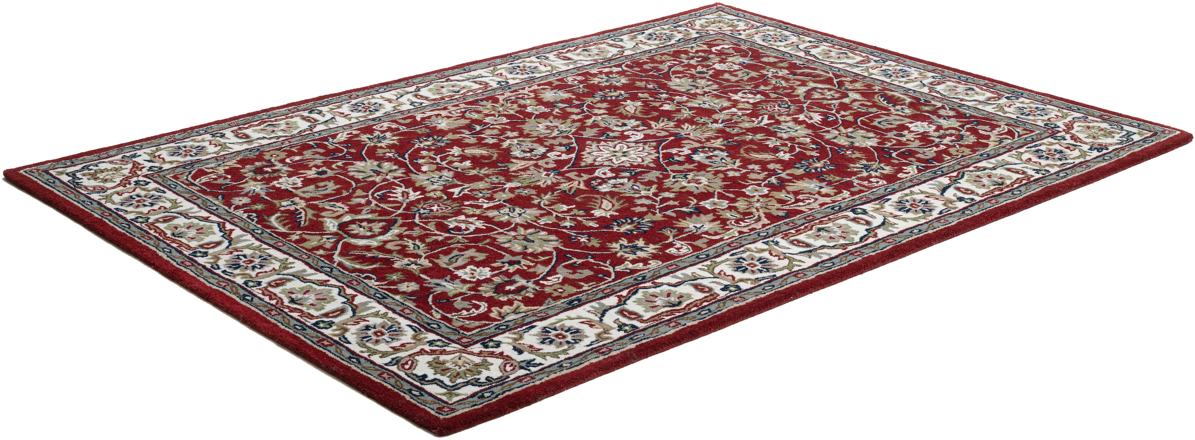 THEKO Wollteppich »Royal Orient Isfahan«, rechteckig, 14 mm Höhe, handgetuftet, Orient-Optik, reine Wolle