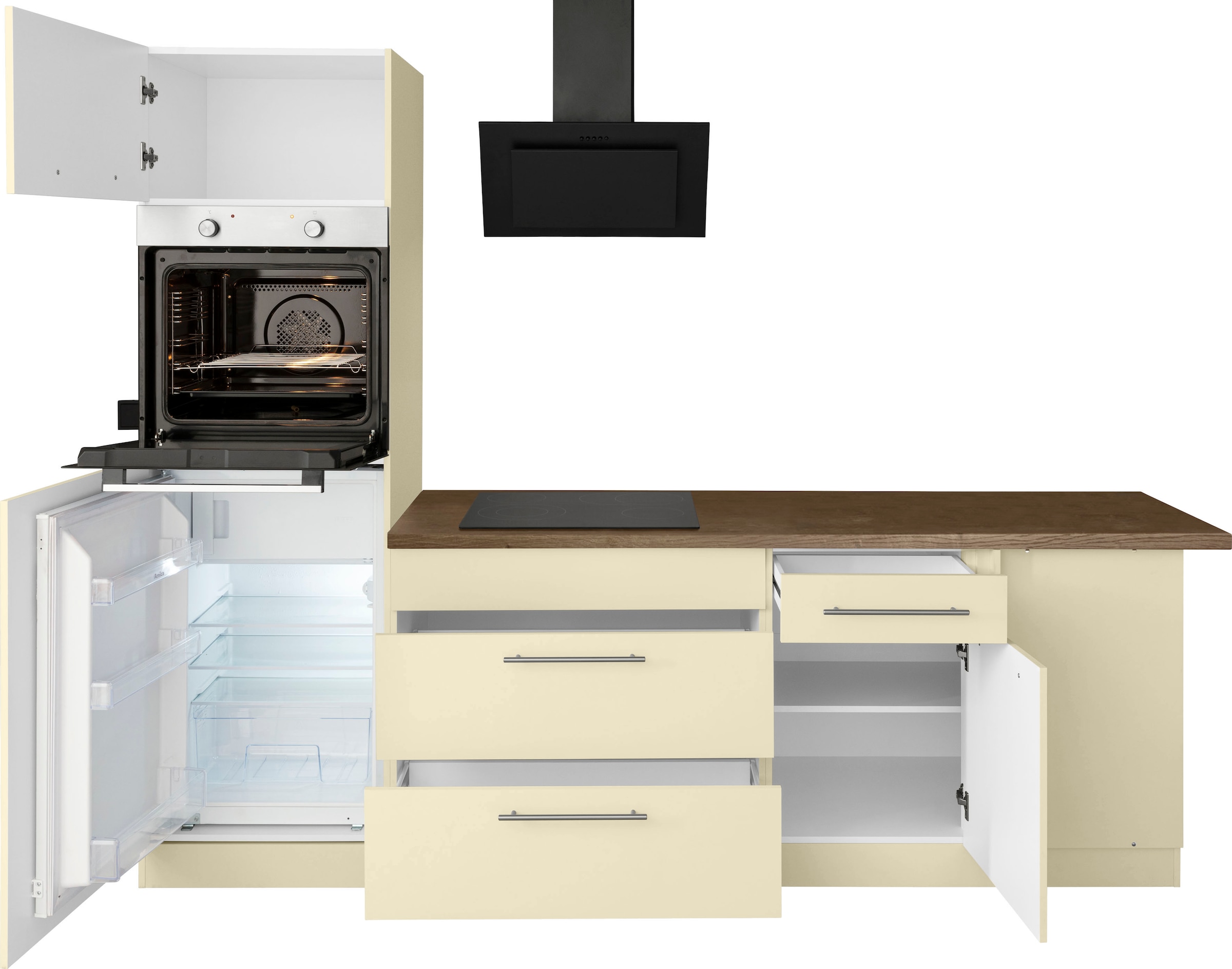 wiho Küchen Winkelküche kaufen Stellbreite x 220 im OTTO cm Online mit Shop 260 E-Geräten, »Unna«