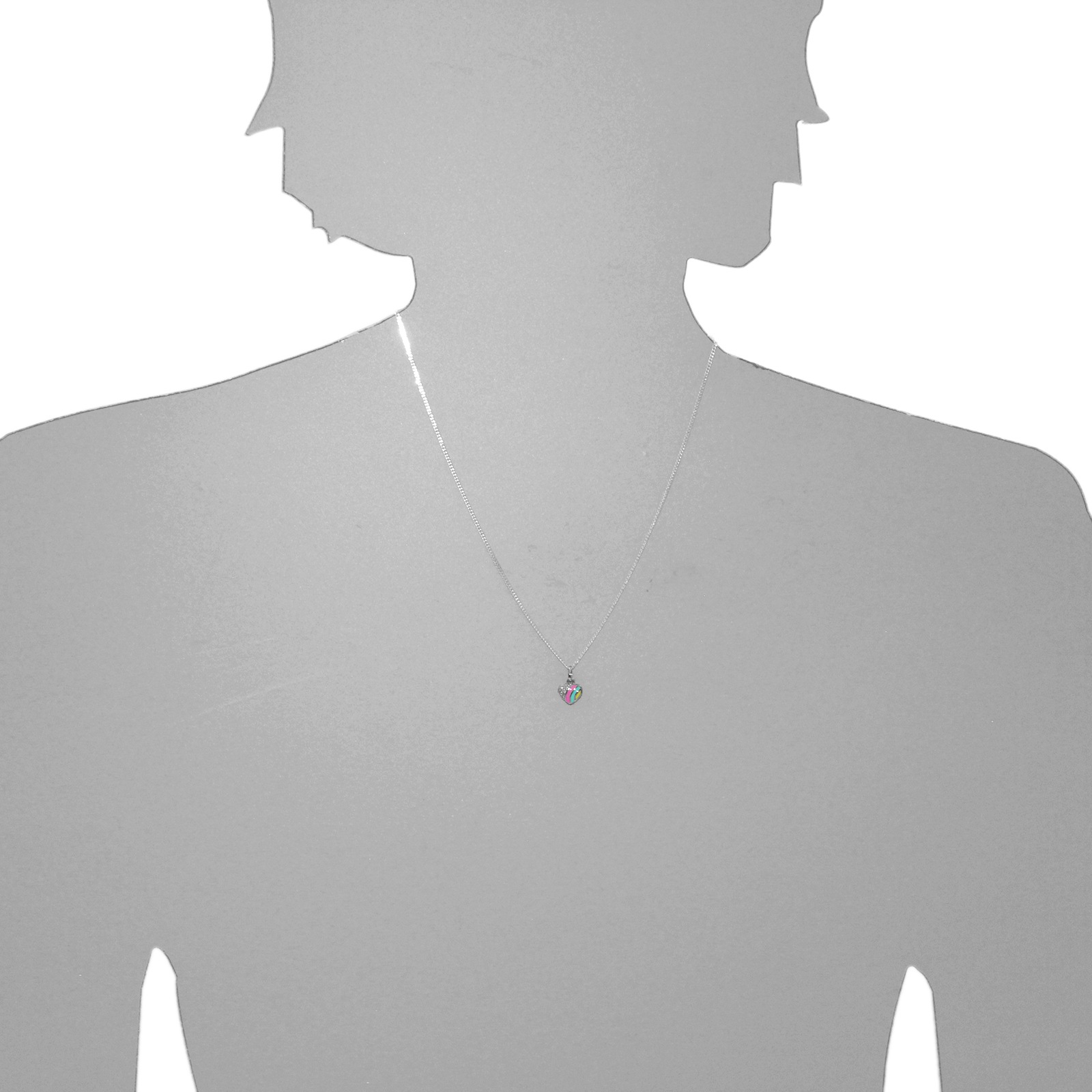 OSTSEE-SCHMUCK Kettenanhänger »- kleines Herz 8 mm - Silber 925/000 - Zirkonia«