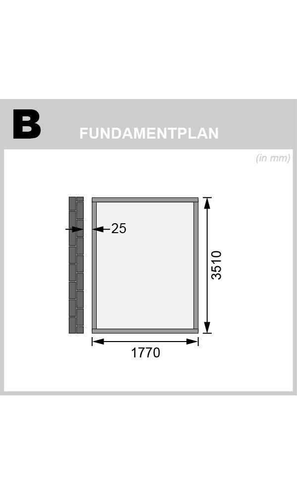 Karibu Gartenhaus »Wurmberg 4« terragrau oder naturbelassen