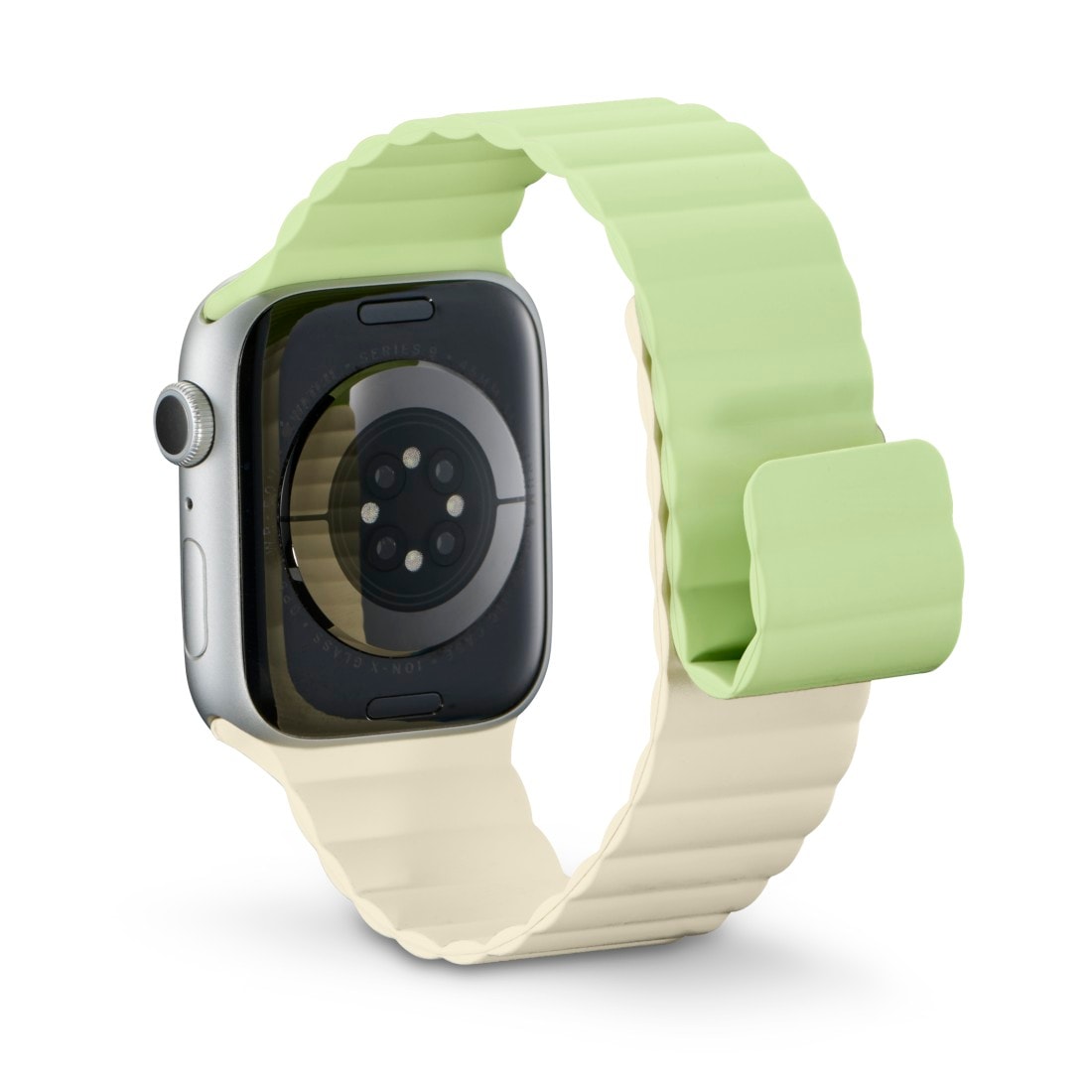 Hama Wechselarmband »Apple Watch Armband mit Magnetverschluss, für Display 42/44/45/49 mm«, Einheitsgröße, nicht klebrig, Silikon-Look
