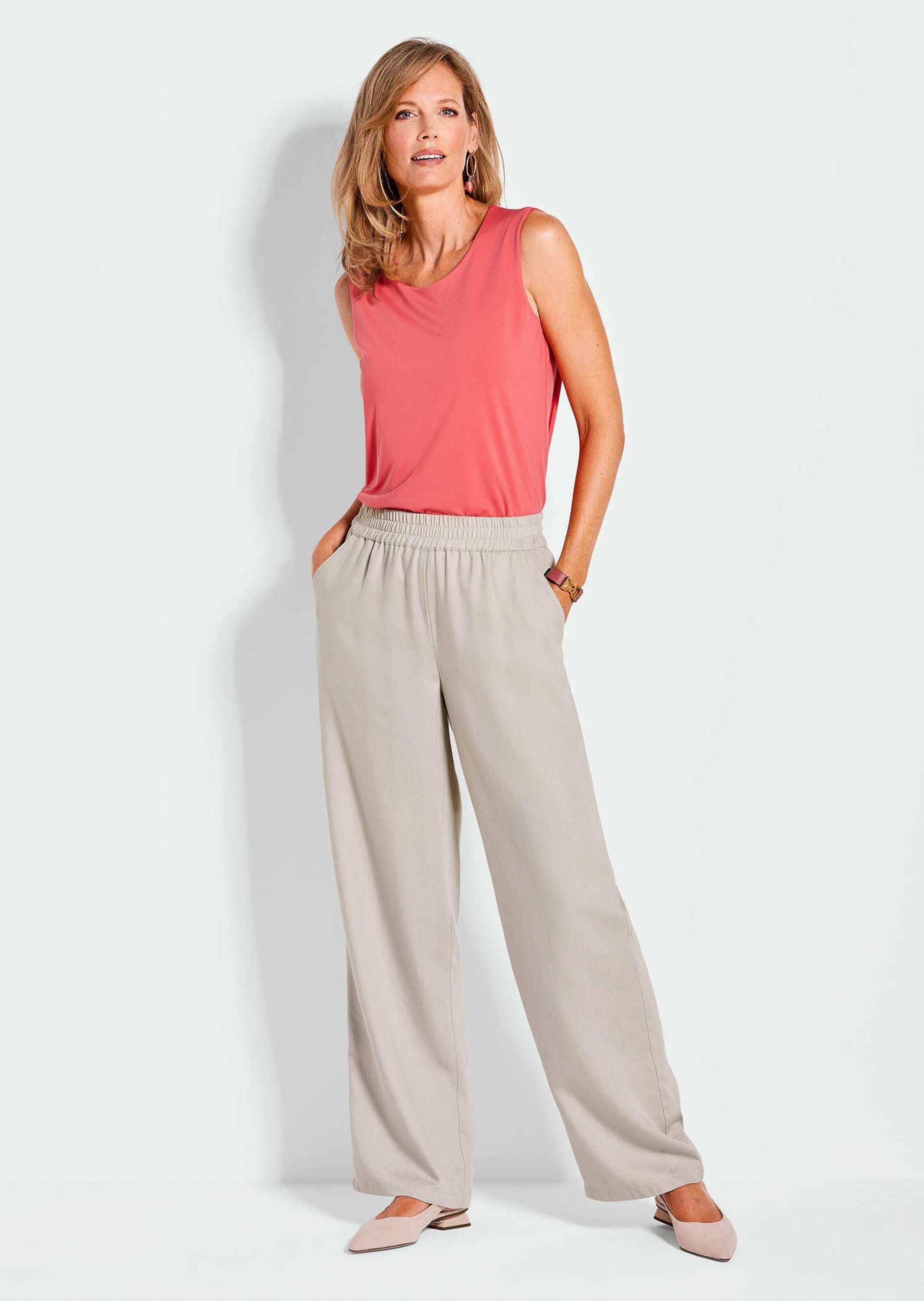 GOLDNER Schlupfhose »Kurzgröße Hose VERA mit weitem Bein«