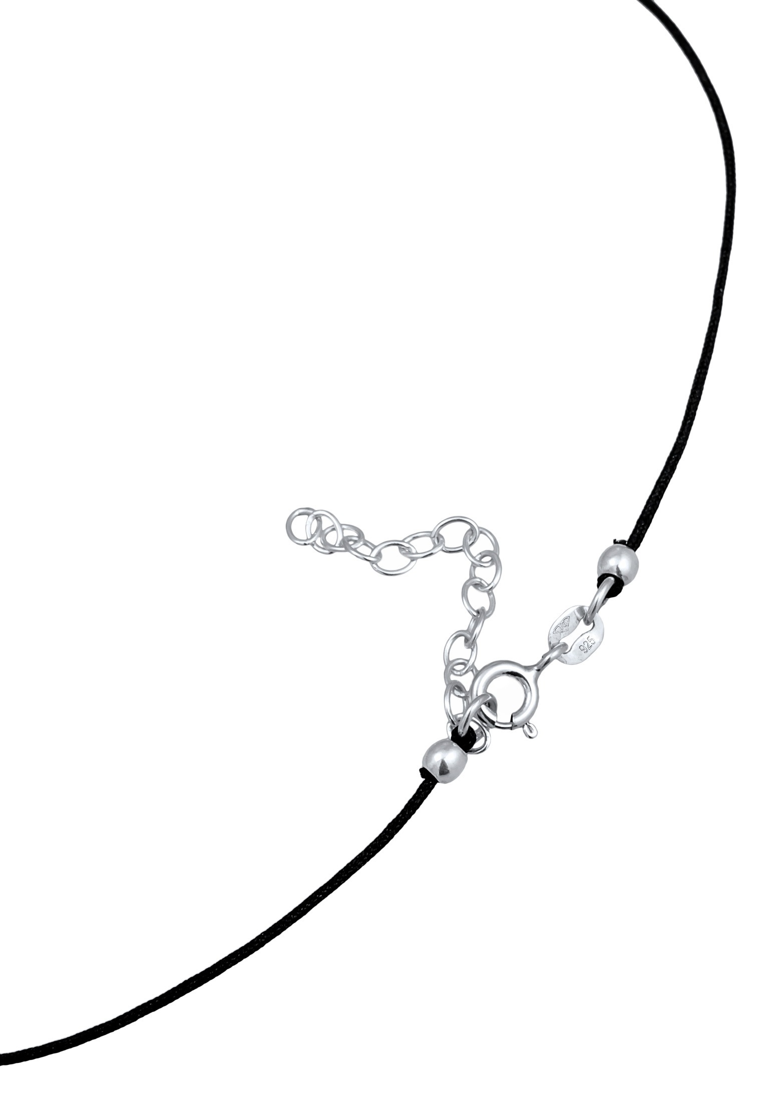 Elli Premium Choker »Halskette Choker Nylon Kristallspitze 925 Silber«