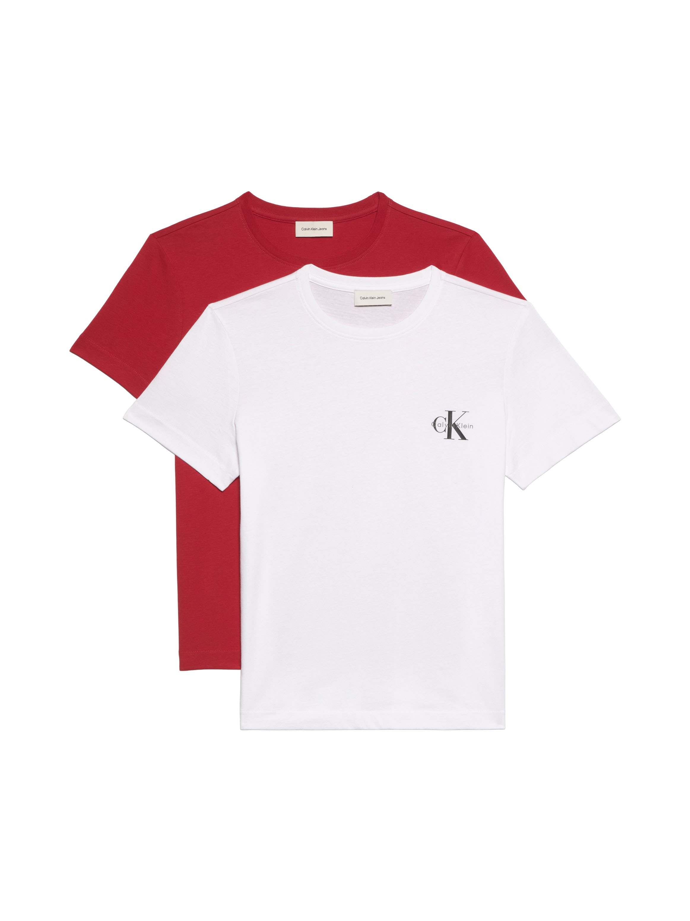 Calvin Klein Jeans T-Shirt »MONOLOGO CN 2 PACK TEE« Packung, 2er-Pack, 2 tlg. , Logoschriftzug