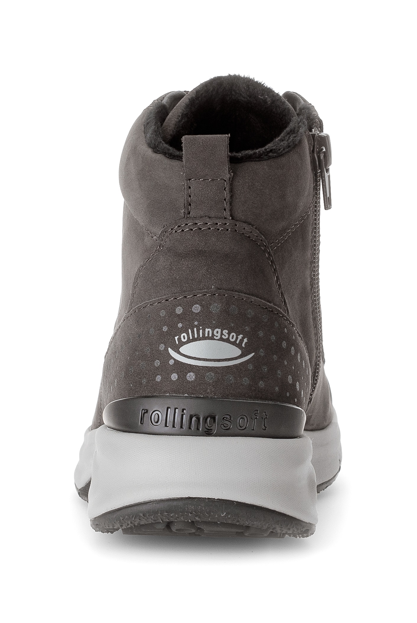 Gabor Rollingsoft Schnürboots, Keilabsatz, Freitzeitschuh, High-Top-Sneaker, Label an der Ferse