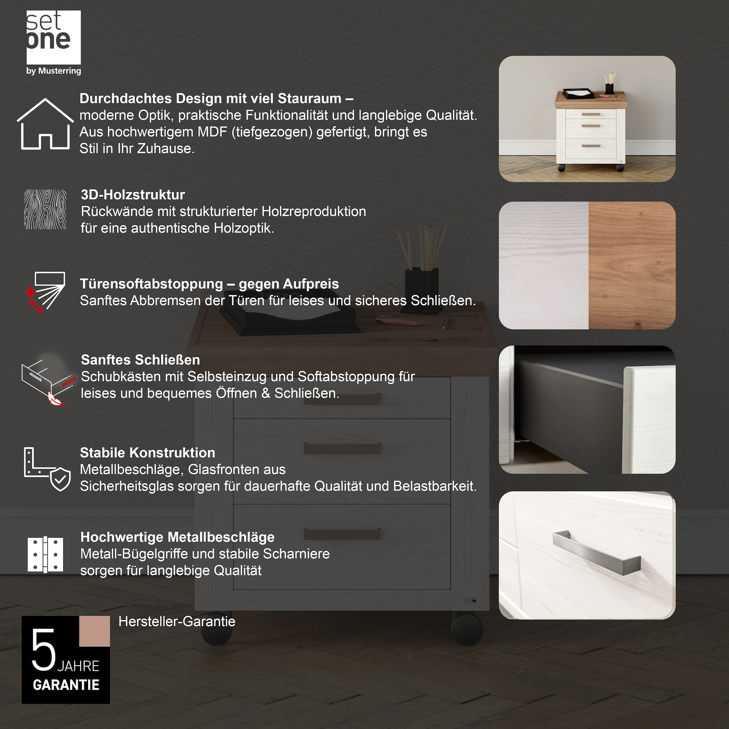 set one by Musterring Rollcontainer