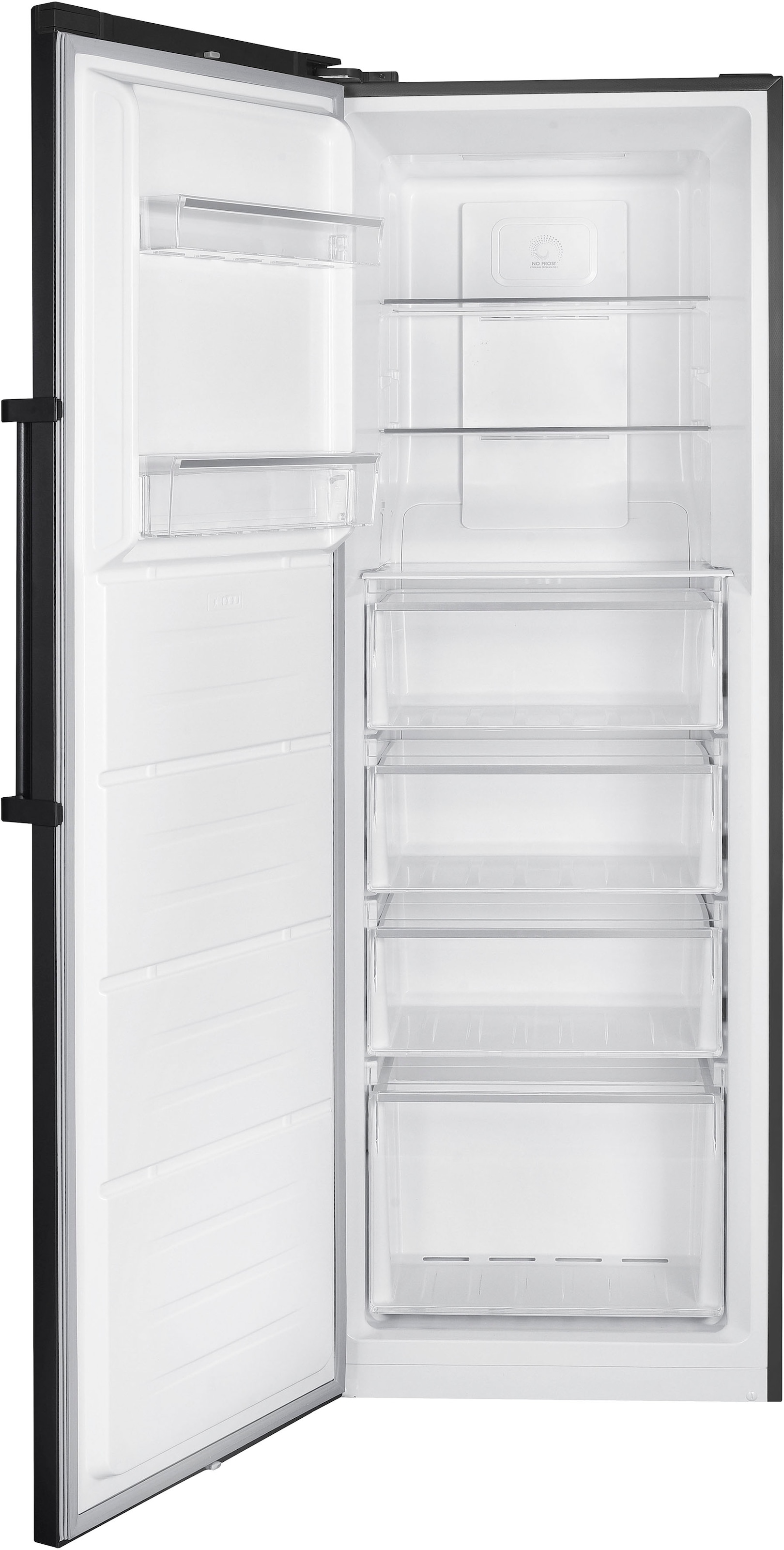 Hanseatic Gefrierschrank »HGS18560ENFDBI«, 185 cm hoch, 59,5 cm breit, NoFrost, Schnellgefrierfunktion, Display, Türalarm