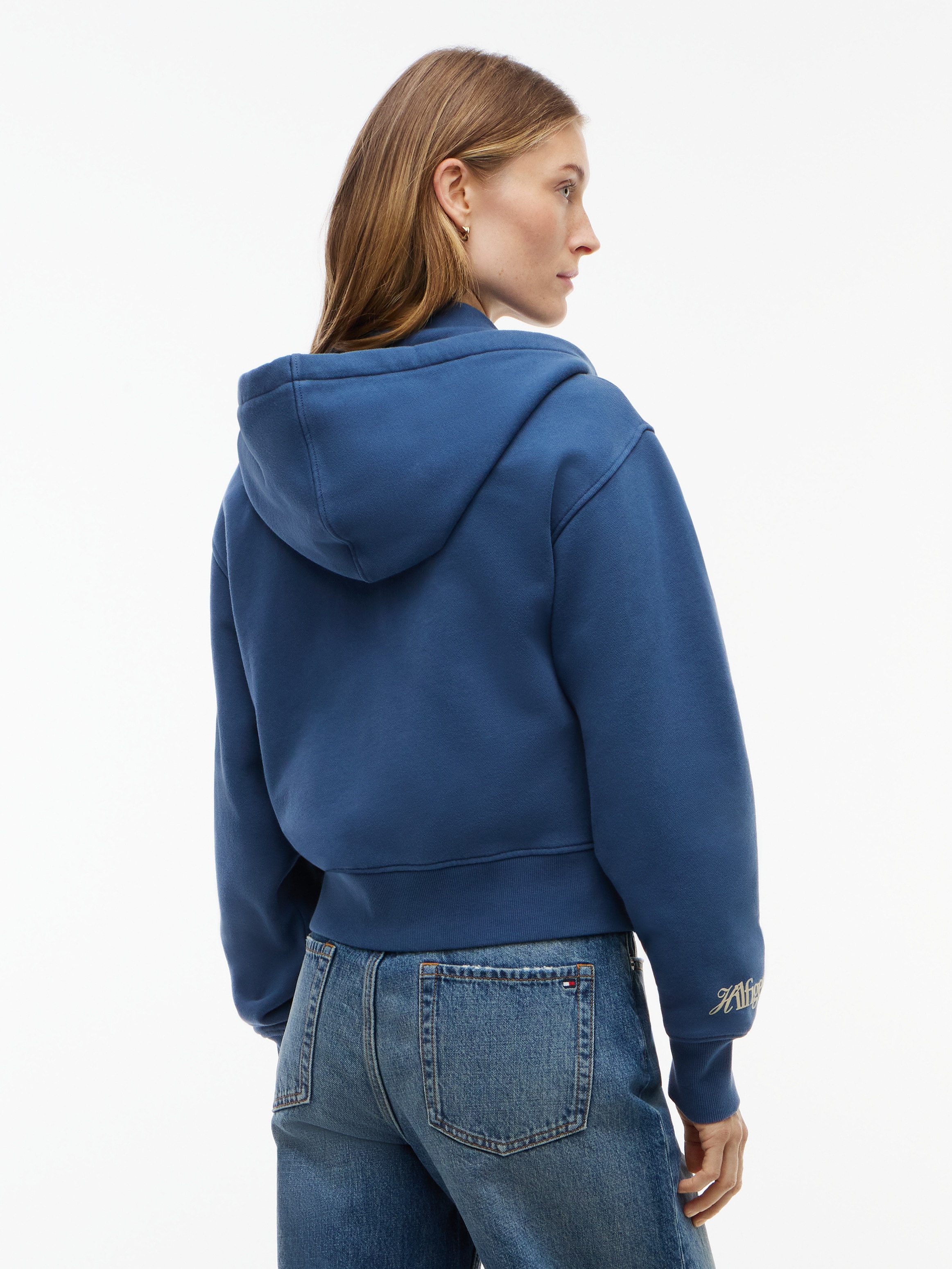 Tommy Hilfiger Sweatjacke »STUDIO TOMMY ZIP-UP HOODIE SWT« Baumwolle