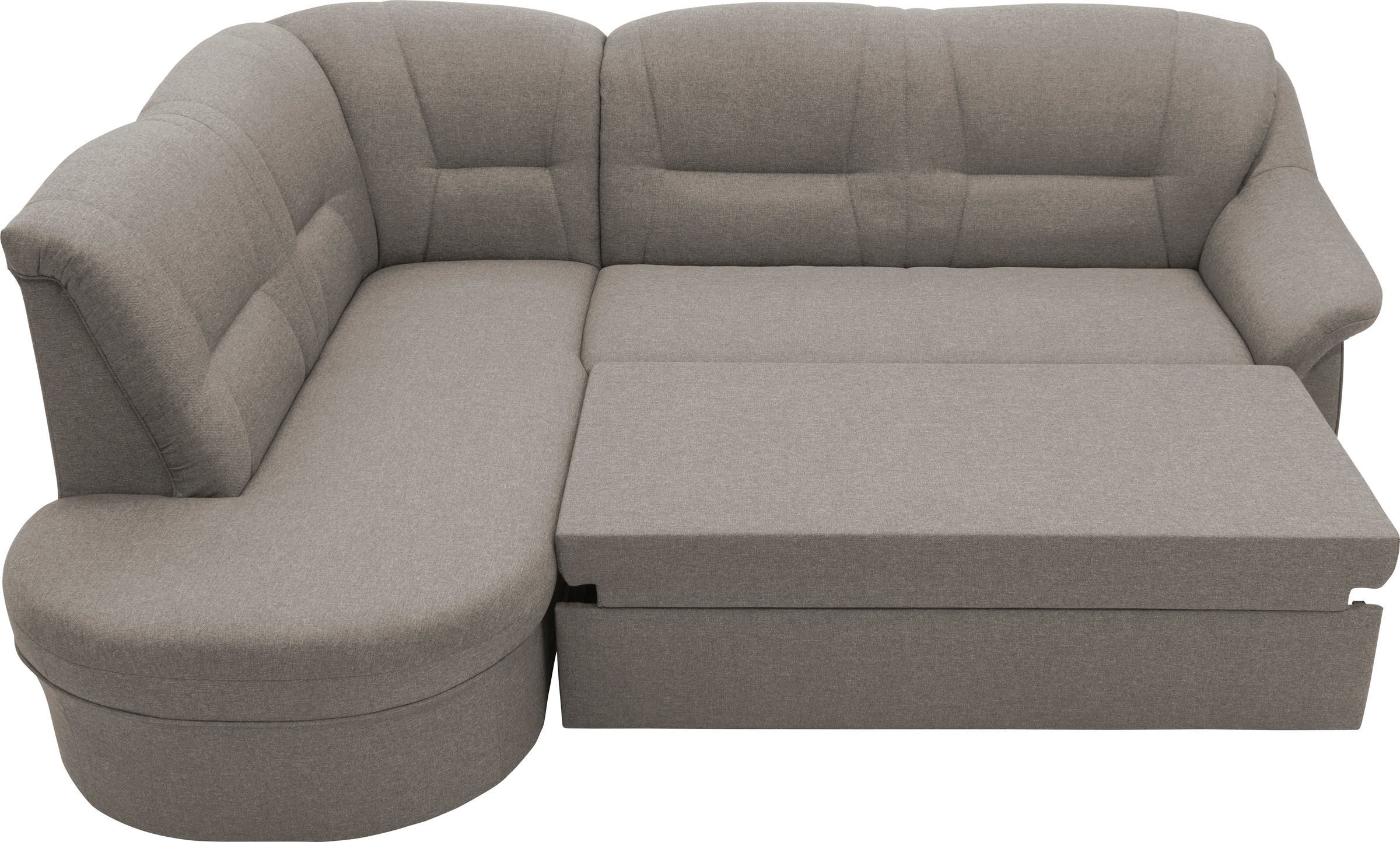 DOMO collection Ecksofa »Faenza für kleine Räume, Stellmaße 232,176cm, komfortabel, L-Form«, mit Ottomane, zeitlos, elegante Armlehnen, wahlweise mit Bettfunktion