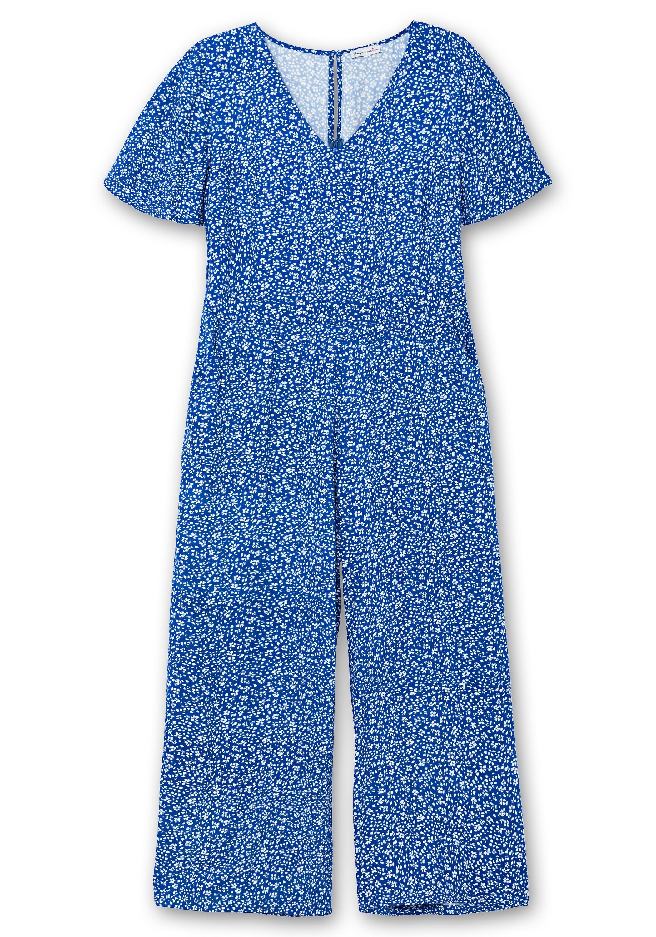 Sheego Jumpsuit »Jumpsuit mit Blümchenprint, aus Viskose«