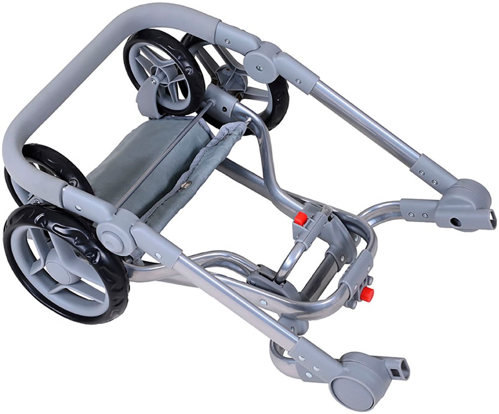 Knorrtoys® Kombi-Puppenwagen »Boonk - star grey pink«