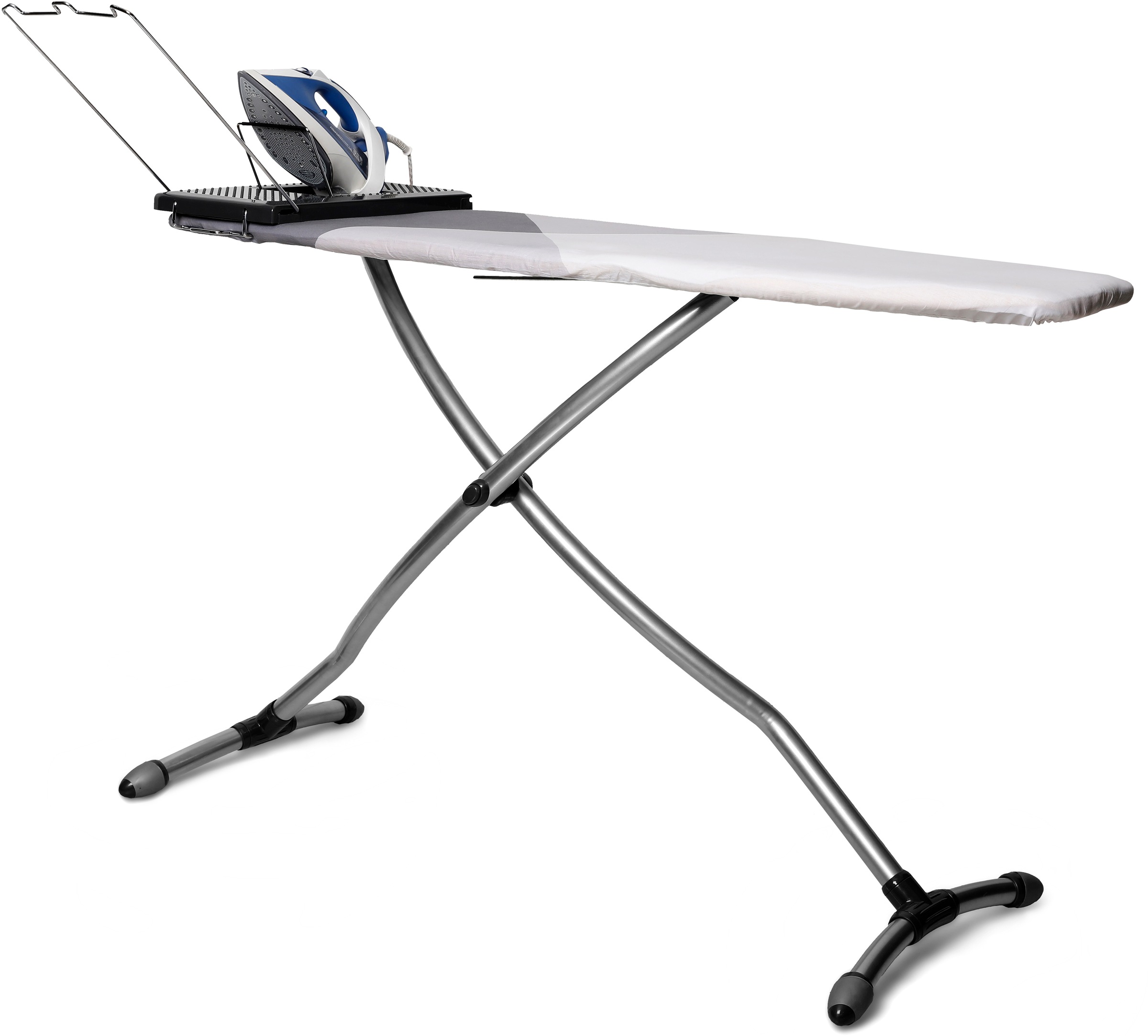 Bischof Bügelbrett »Vera, XL« Bügelfläche 41,5 cmx146 cm Made in Europe in grau