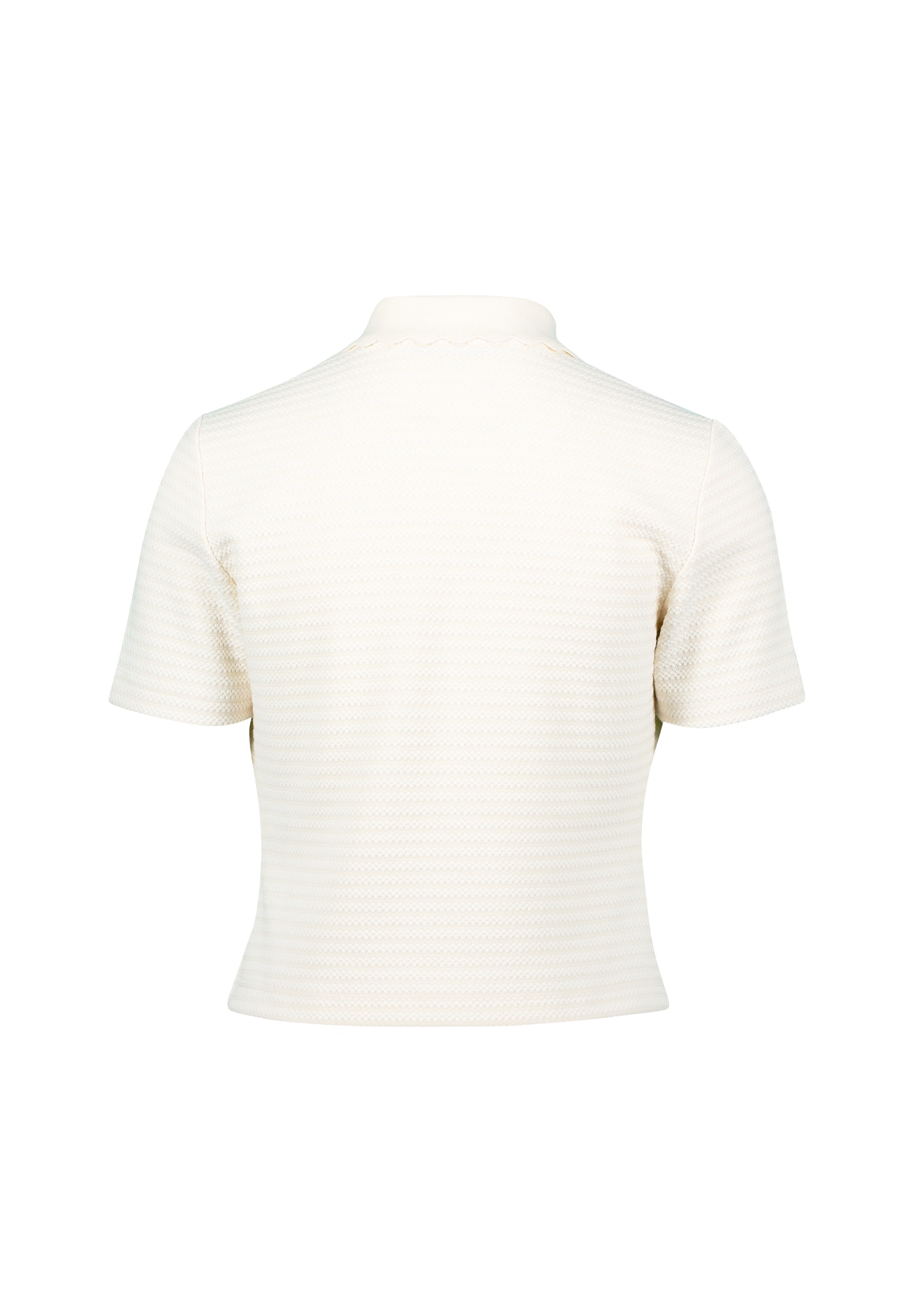 Zero Kurzarmshirt »Strick-Poloshirt mit Knopfleiste«