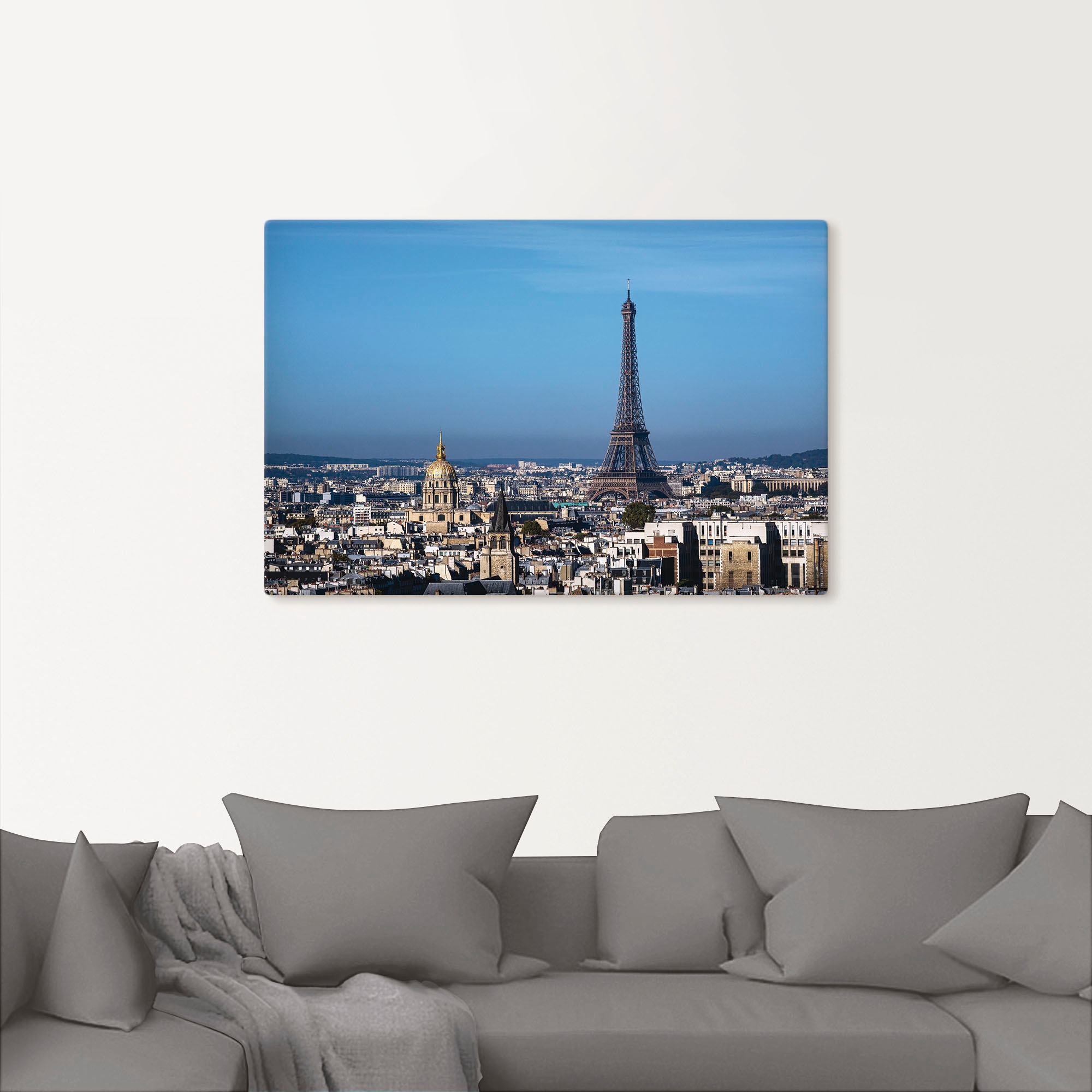 Artland Wandbild »Blick auf den Eiffelturm in Paris«, Paris, (1 St.), als Alubild, Leinwandbild, Wandaufkleber oder Poster in versch. Größen