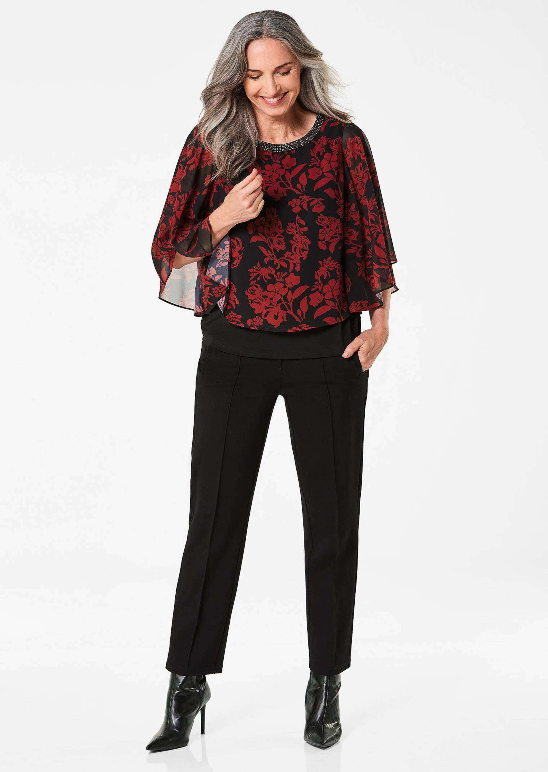 GOLDNER Satinbluse »Blusenshirt«