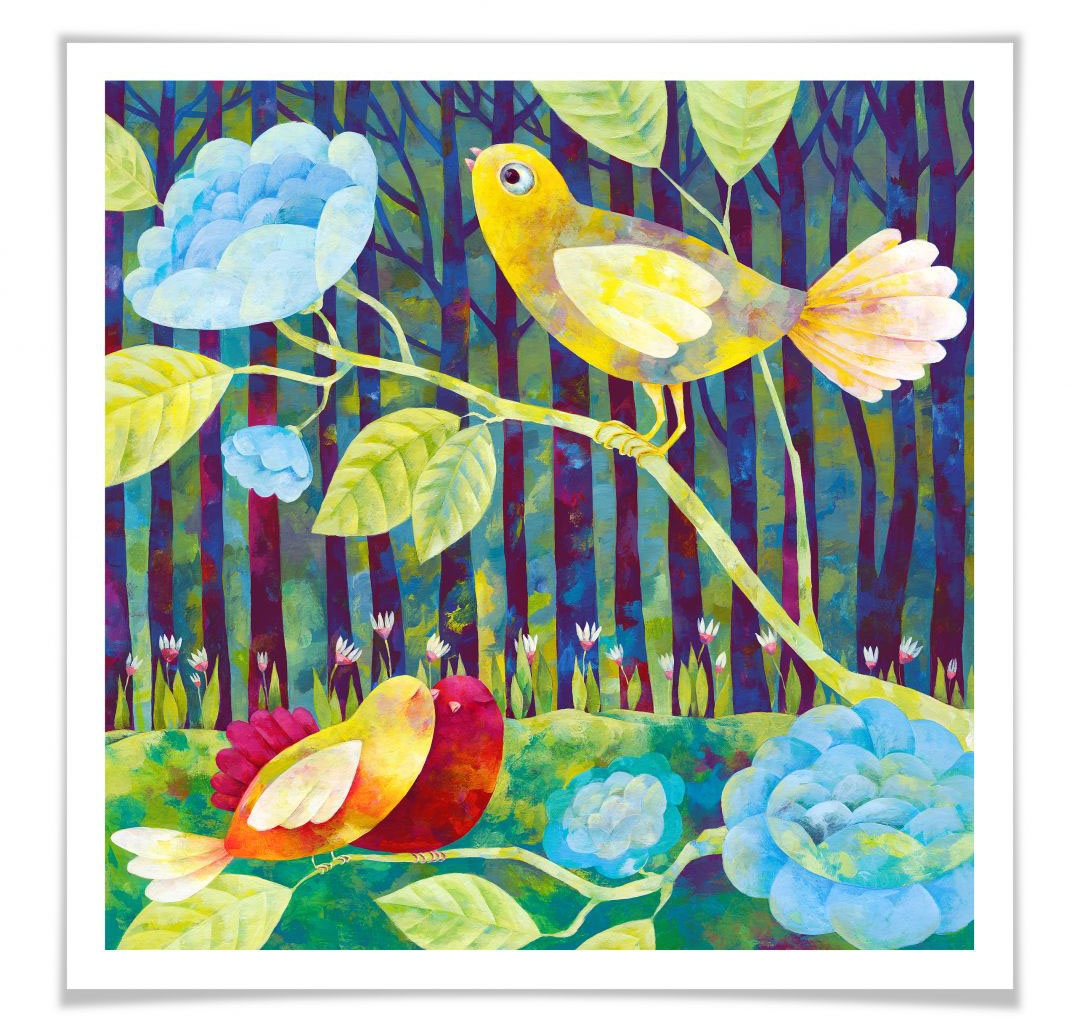 Wald«, Bild, »Märchen Wandbilder (1 Vögel, OTTO im Poster Poster, Wandposter bei St.), Wandbild, Vögel Wall-Art